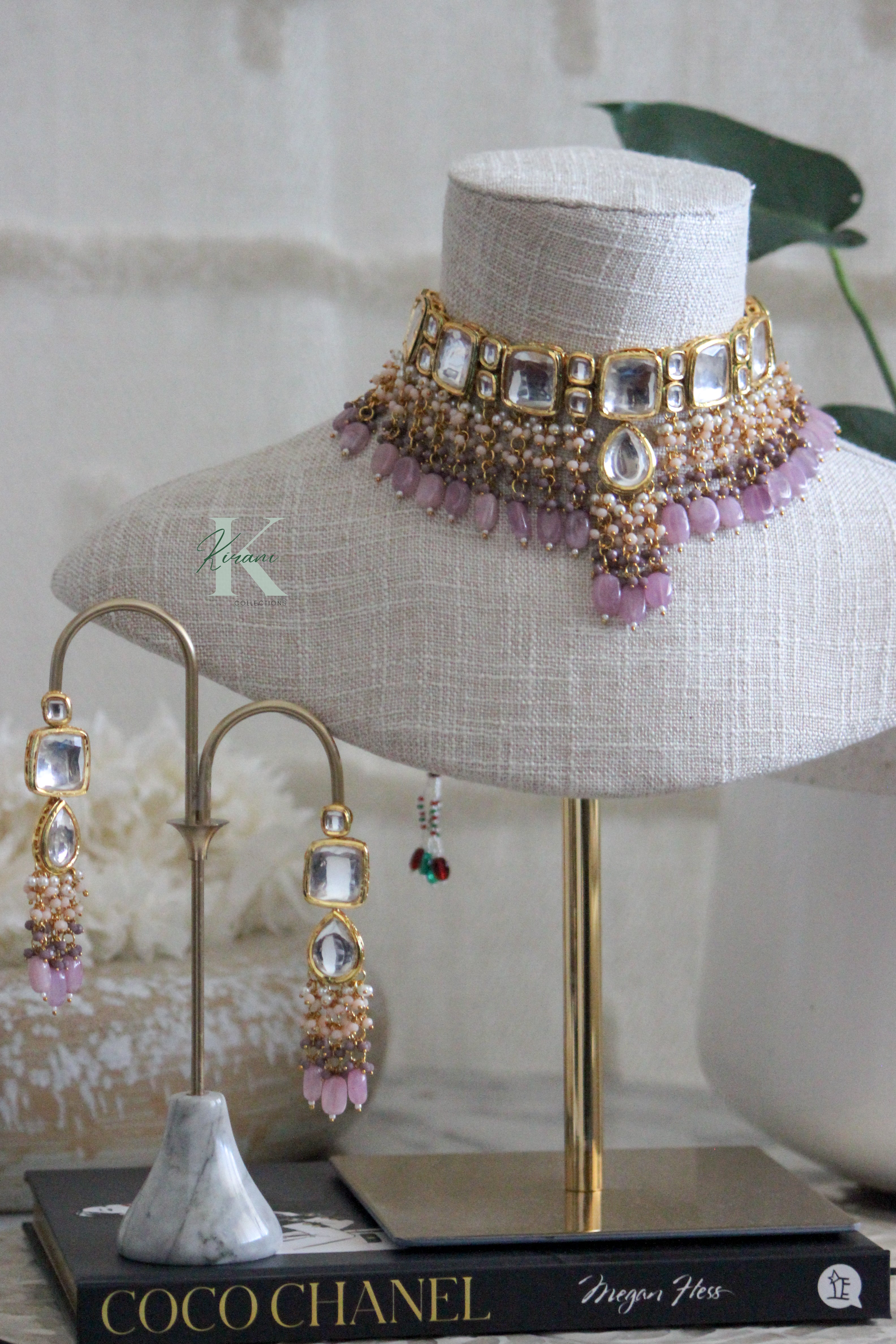 MISHA - Purple Necklace Set