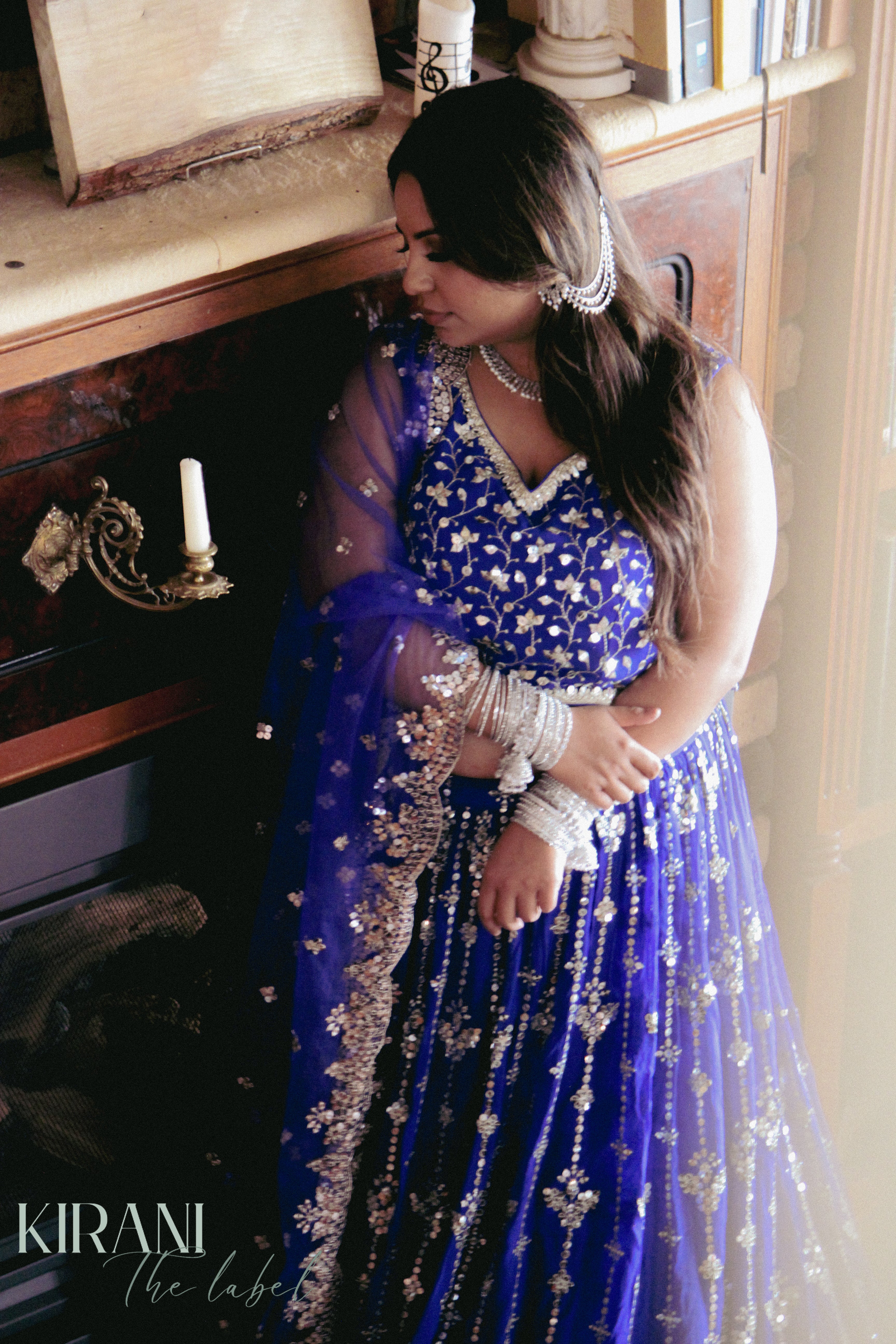 Nandini - Blue Lehenga with embellishments