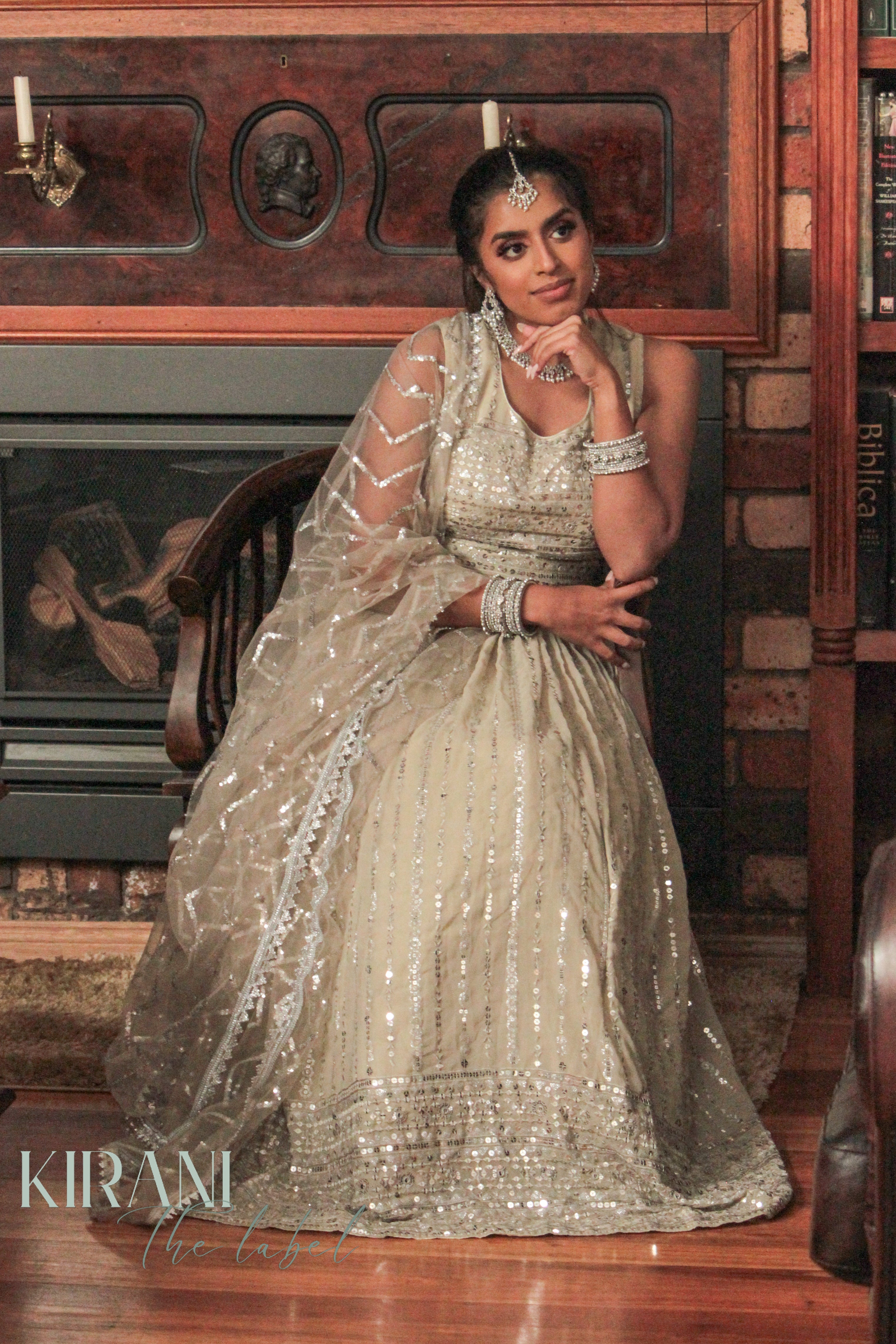 Amara - Faded Mint Lehenga