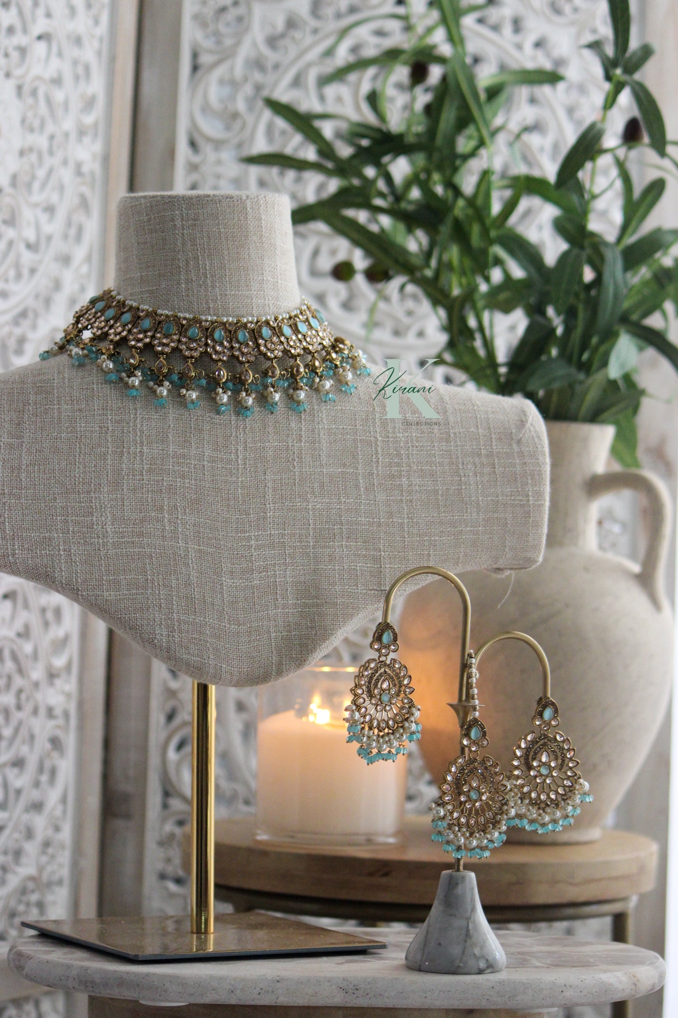 CORDELIA - Powder Blue Necklace Set