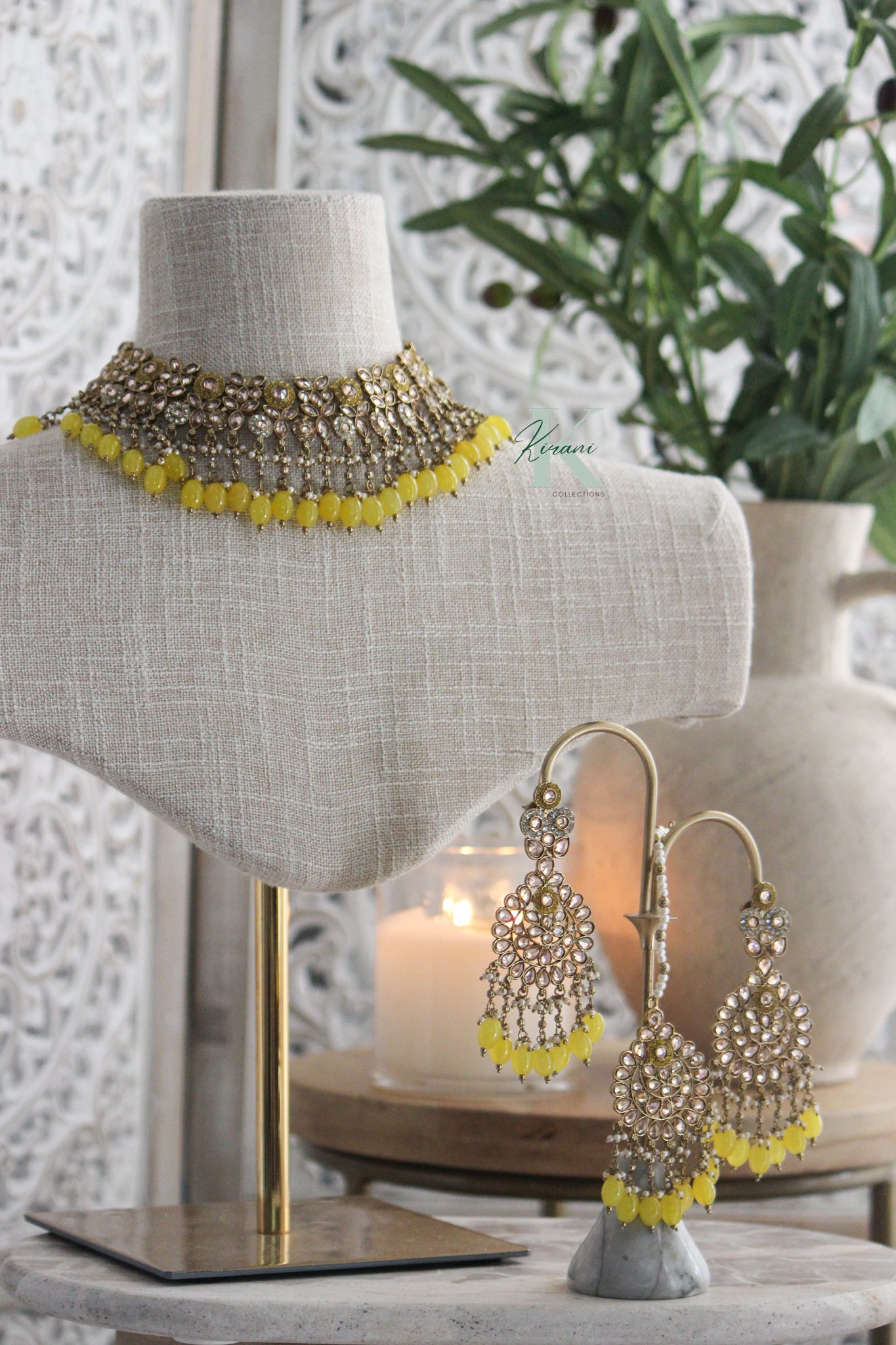 AMBER - Yellow Necklace Set