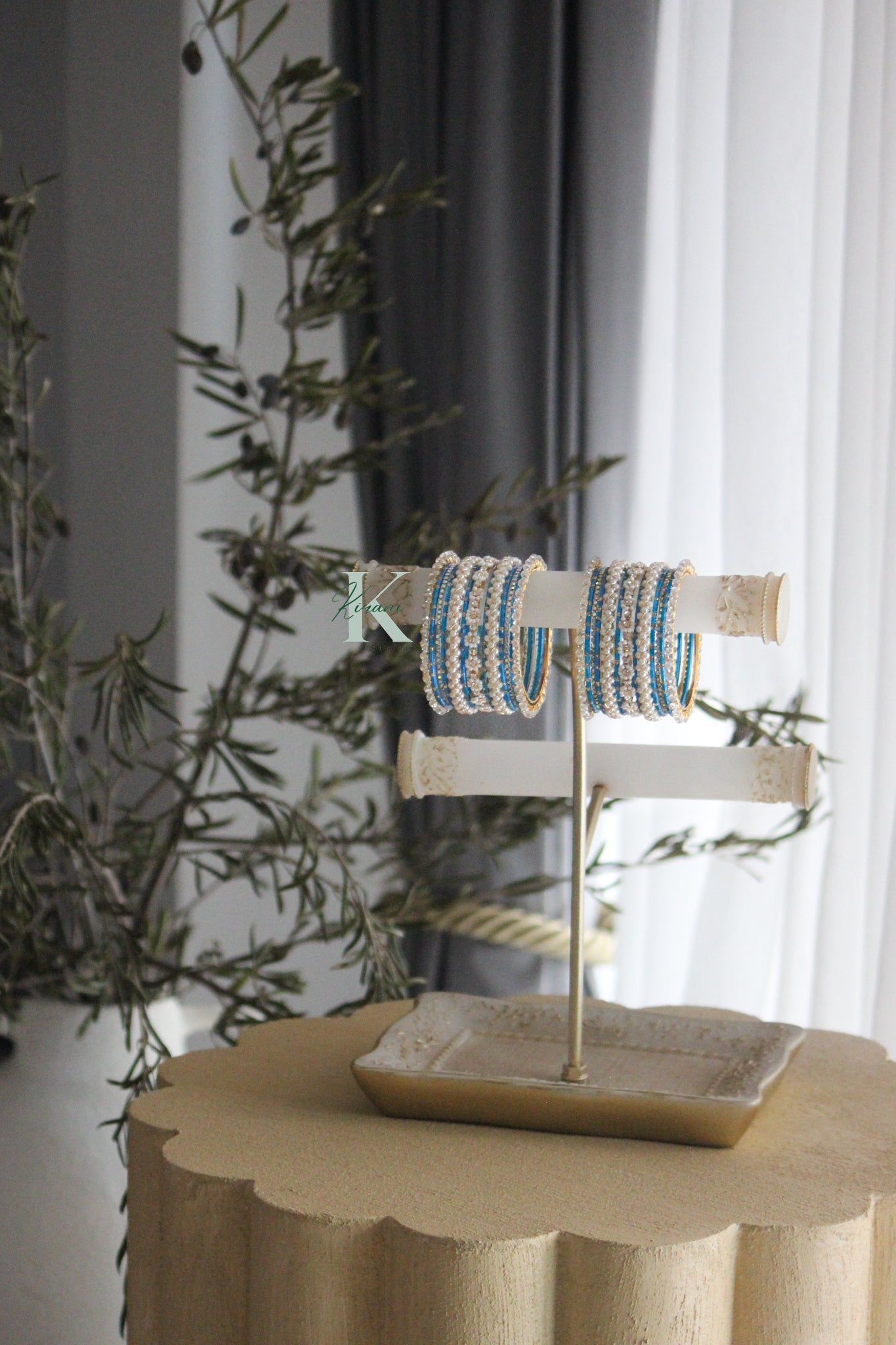 LIANA - Blue Bangle Set