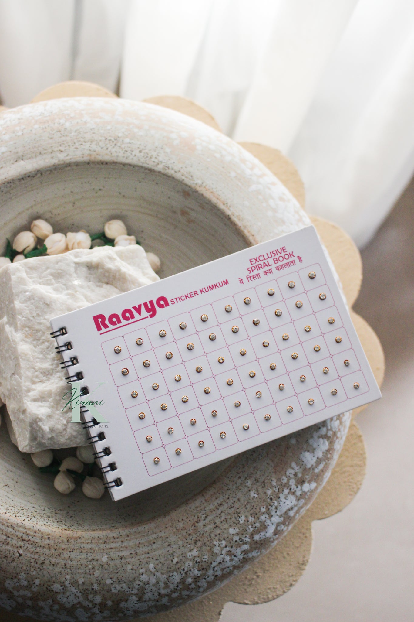 Bindi Book – 300 Mini Stone Bindis (Golden & Multi-Color)