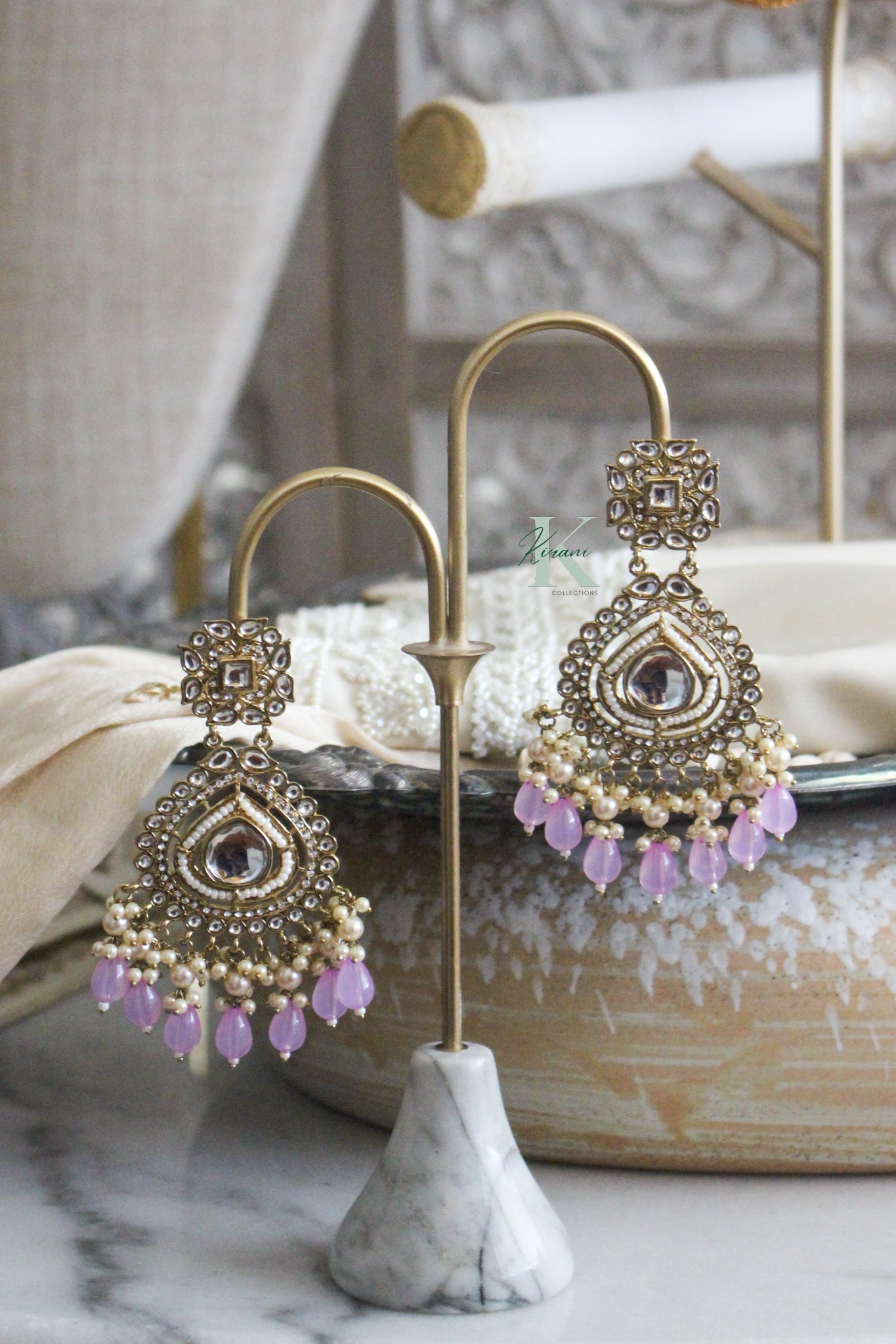 TARINI - Lilac Earrings
