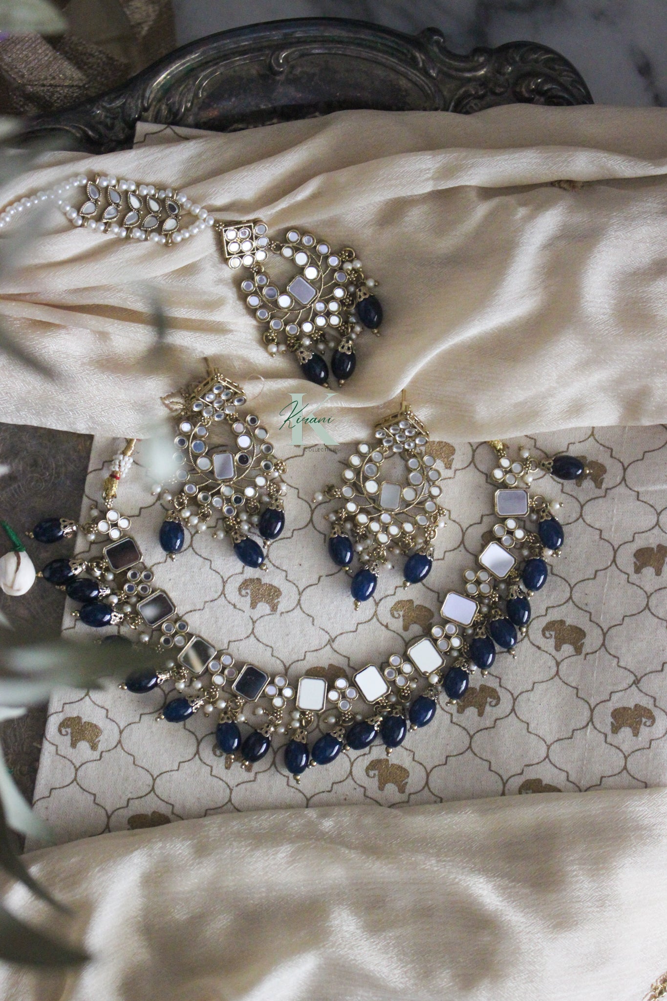 ÉLARA - Deep Navy Necklace Set