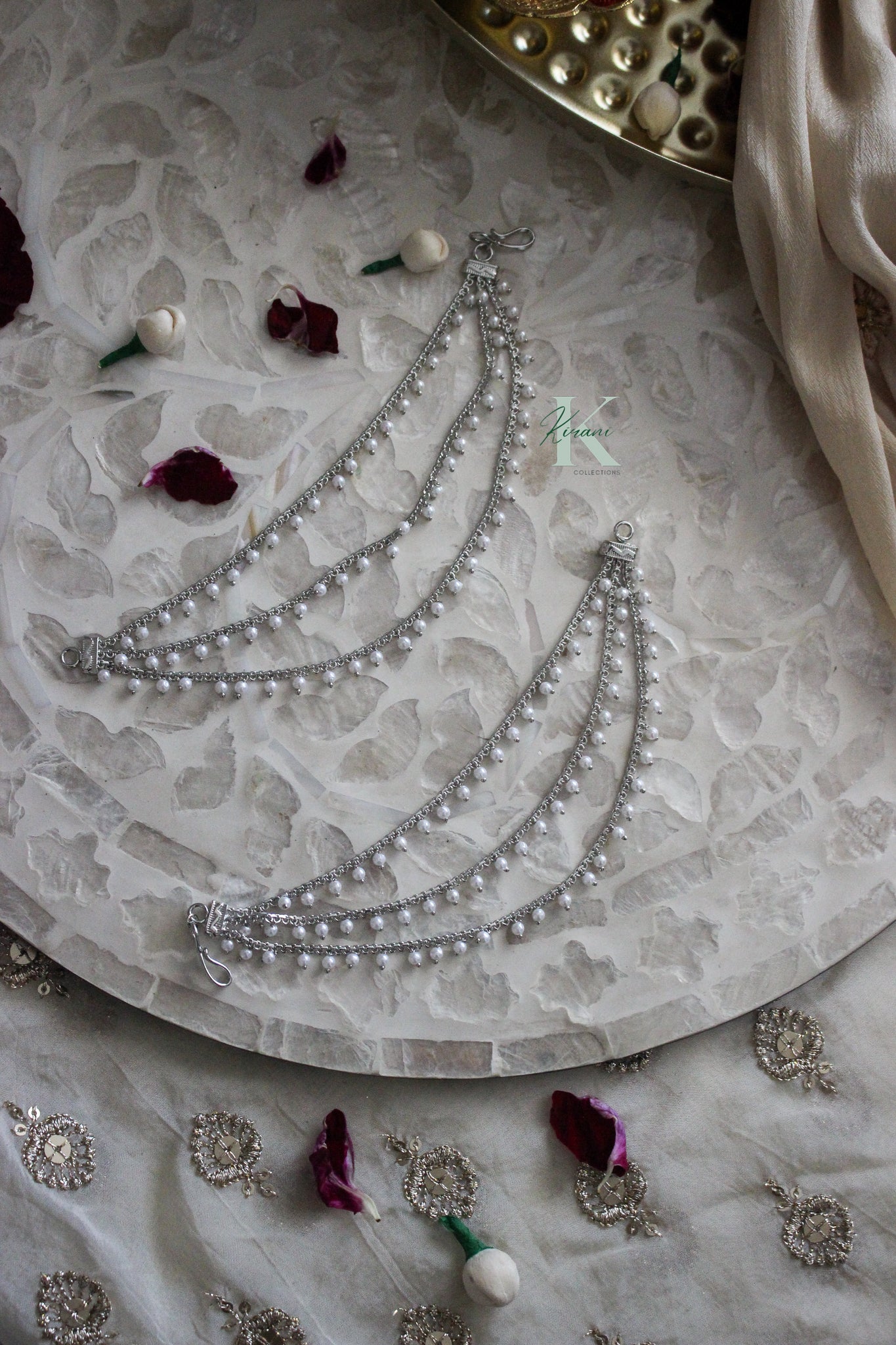 RIMMI Silver Shahare - Earring/Hair Accessory