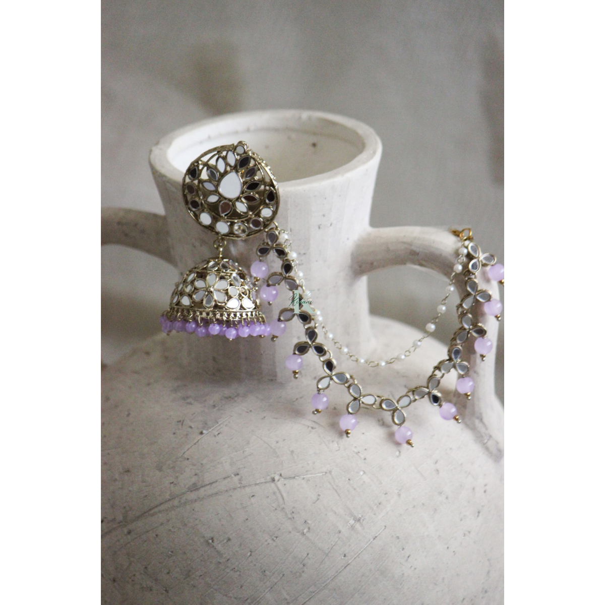 BELLA Sahare Earrings & Maangtika