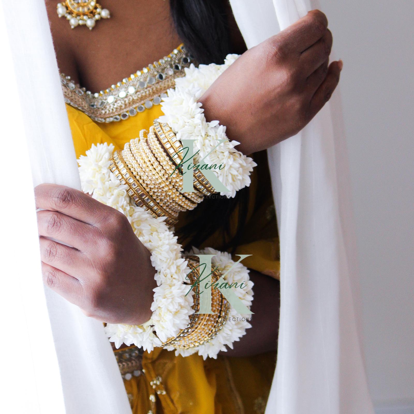 Artificial Jasmine Gajra Hair Scrunchie