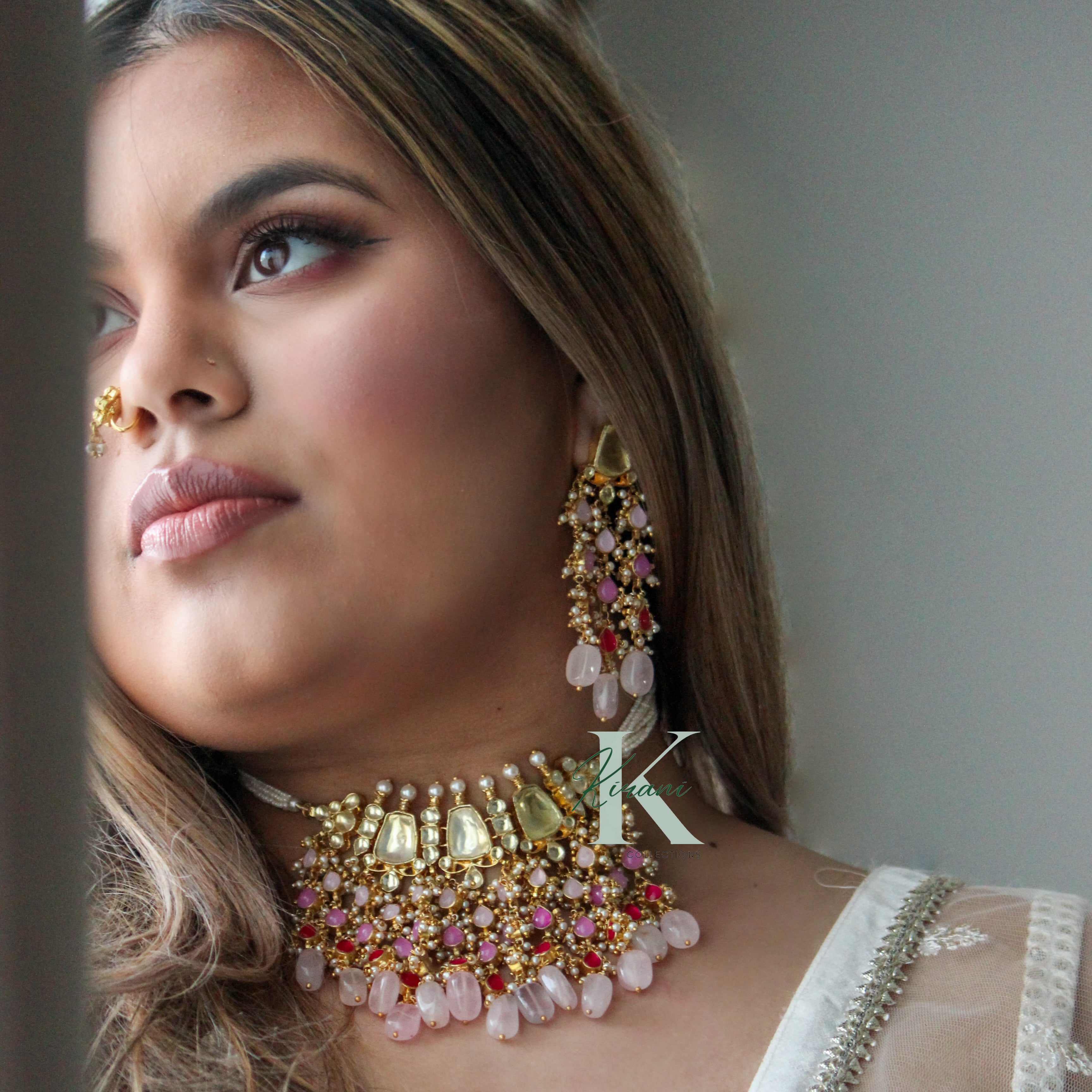 SAACHI - Pachi Kundan Necklace Set