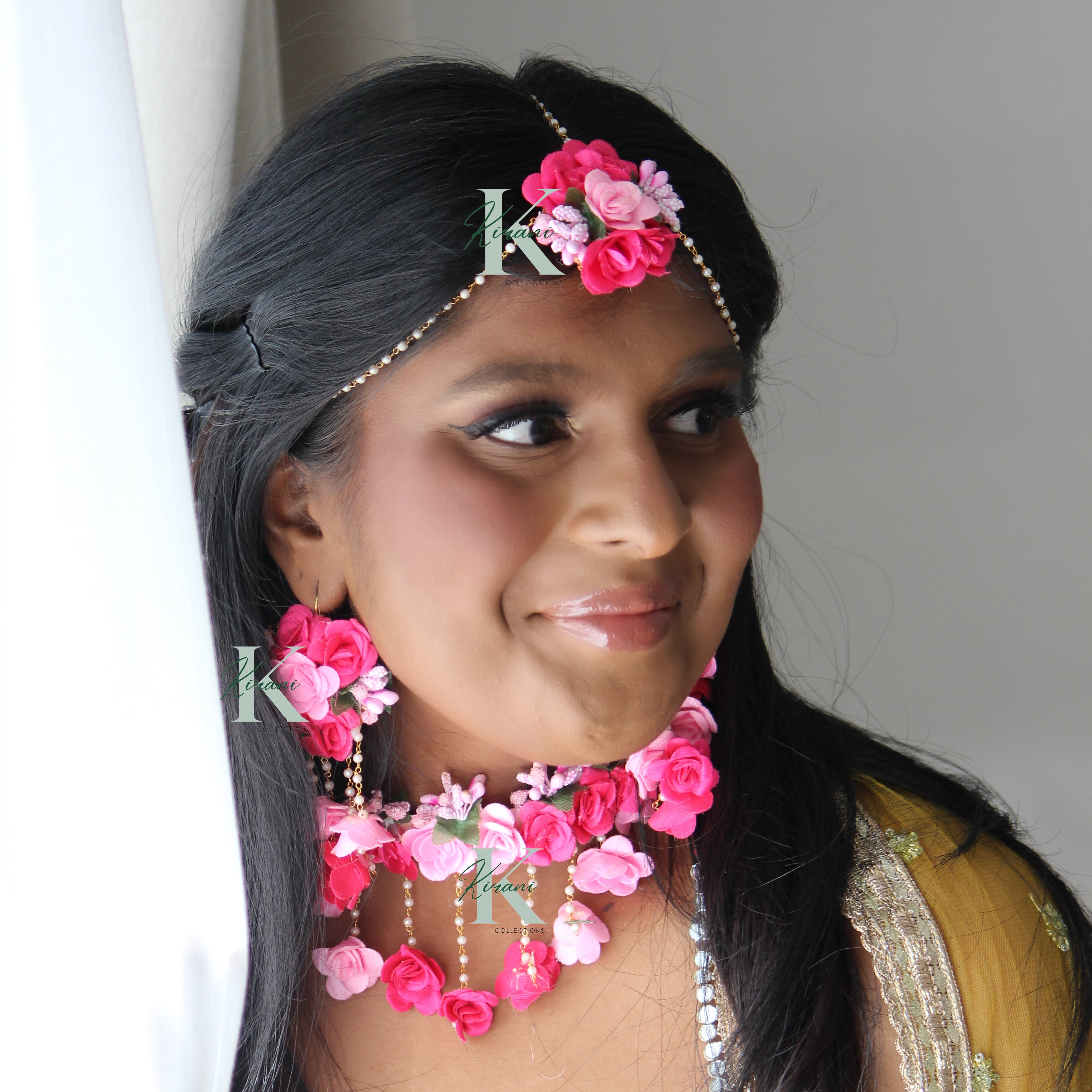 GULABO - (6 pc Flower Jewellery Set)