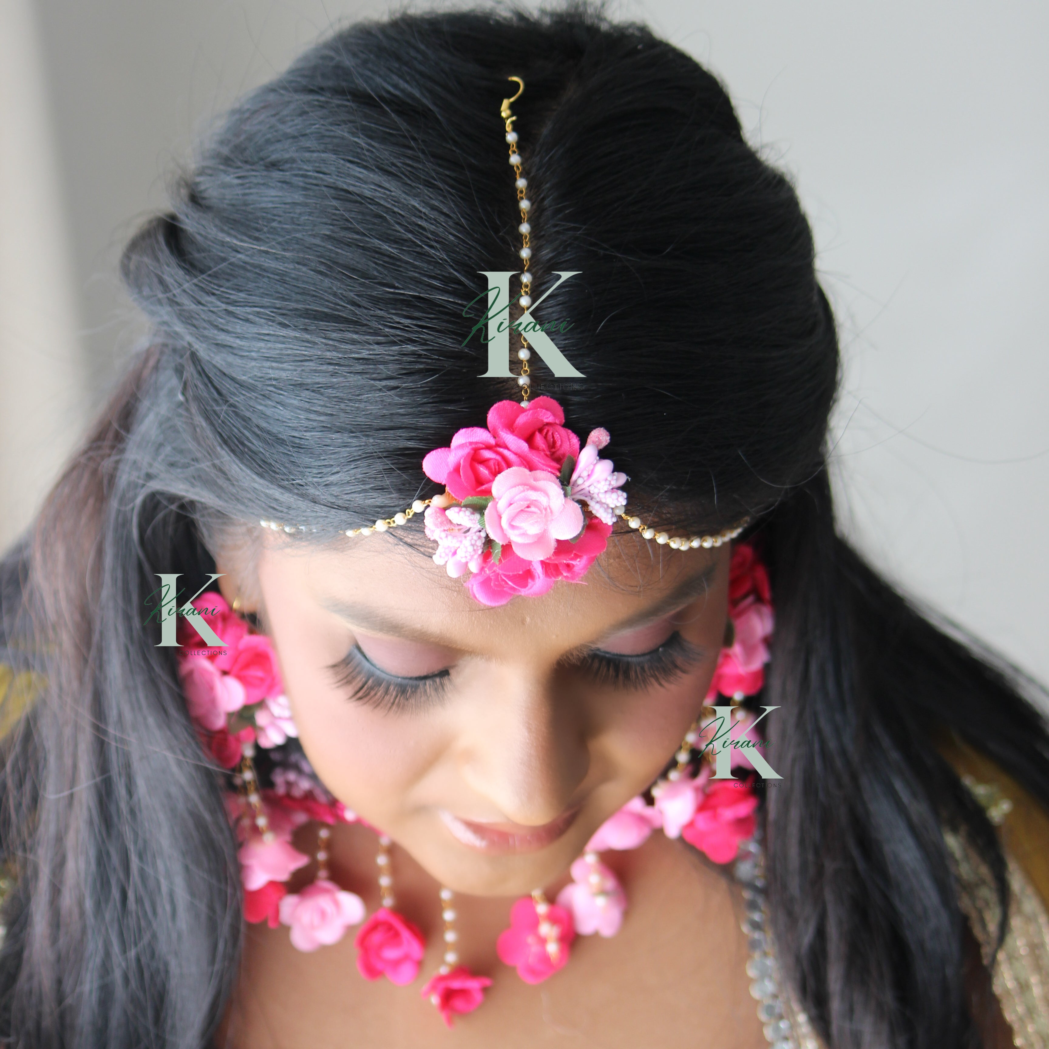 GULABO - (6 pc Flower Jewellery Set)