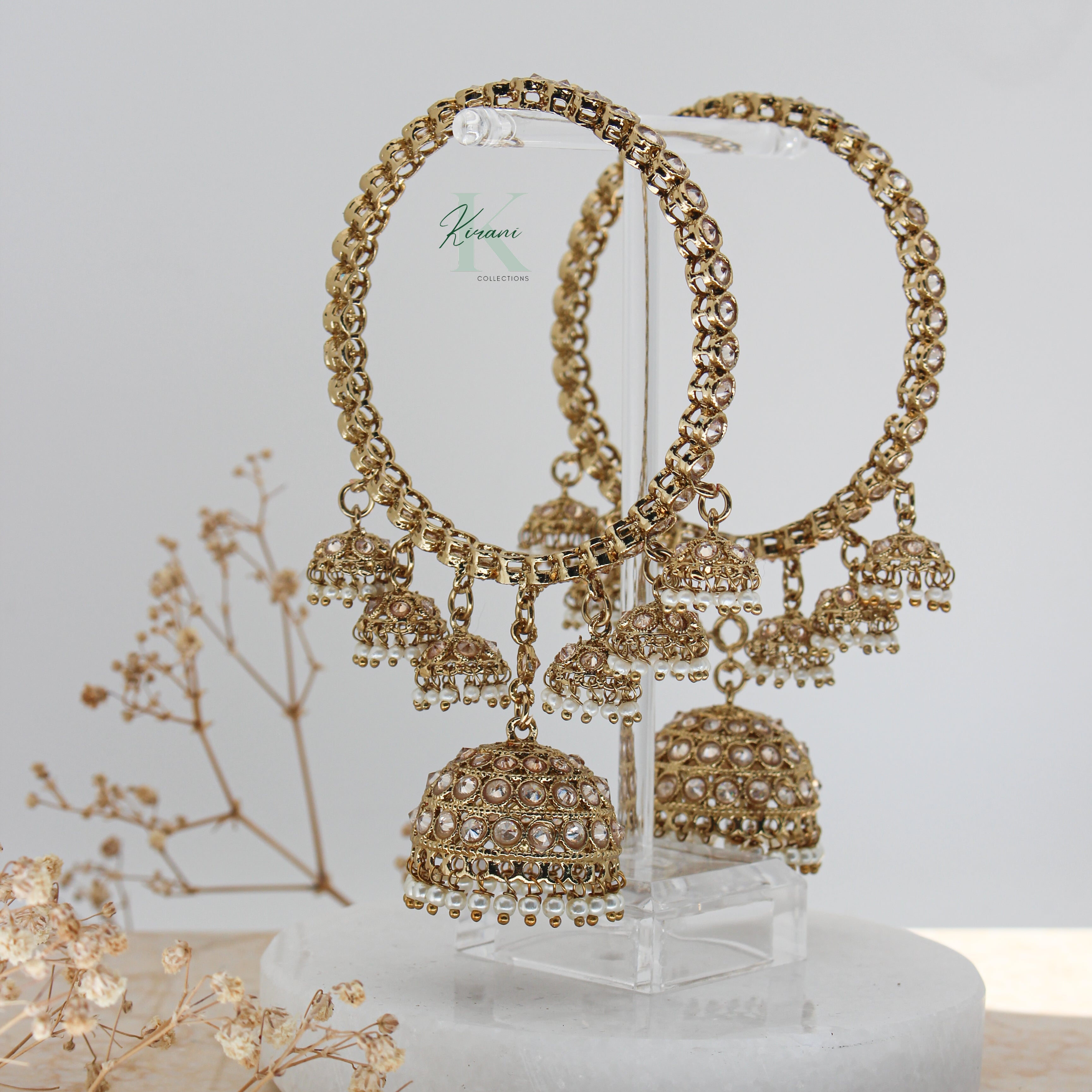 SHILPA - 2.10 Gold Jhumki Bangles