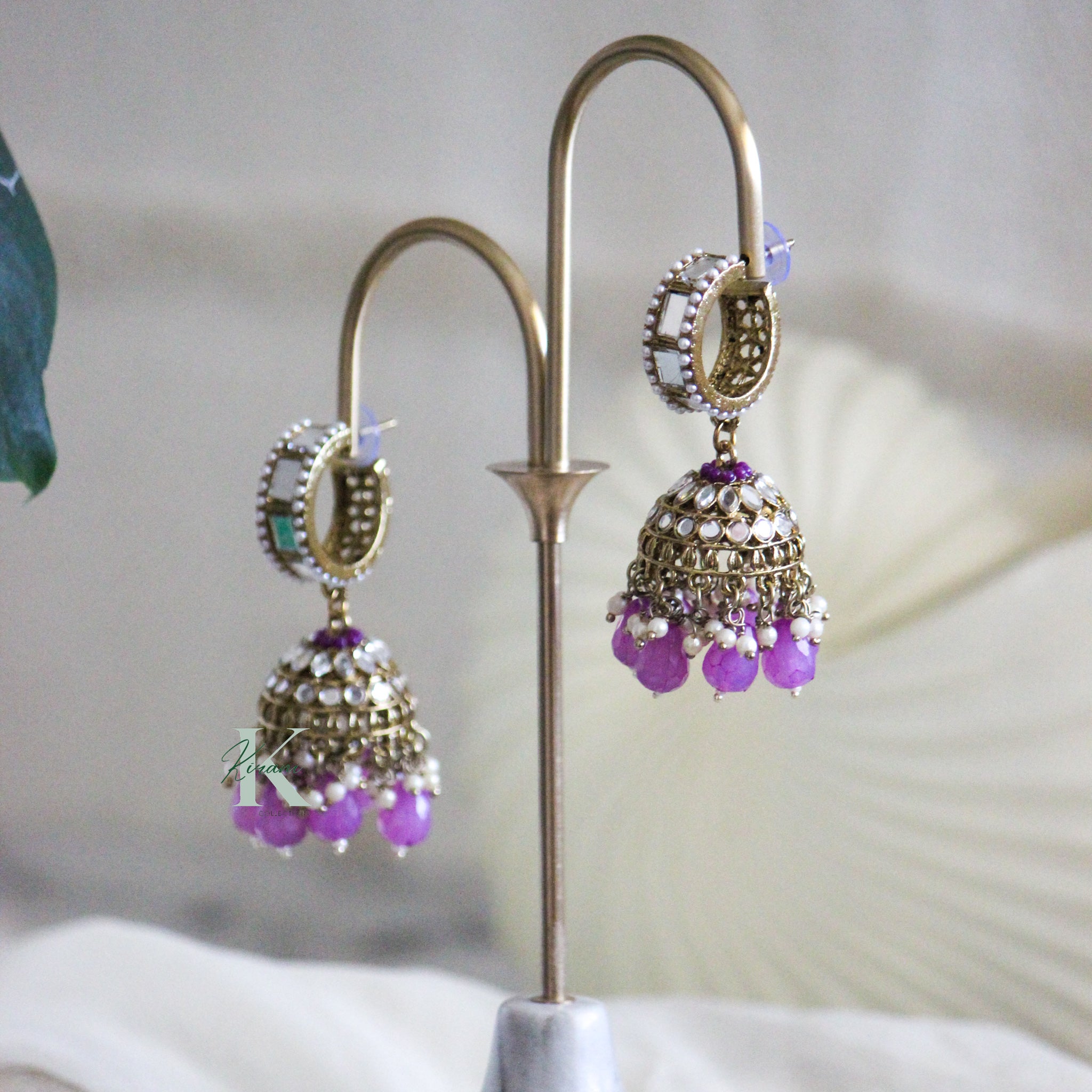 ADITI - Mirror Jhumki Earrings