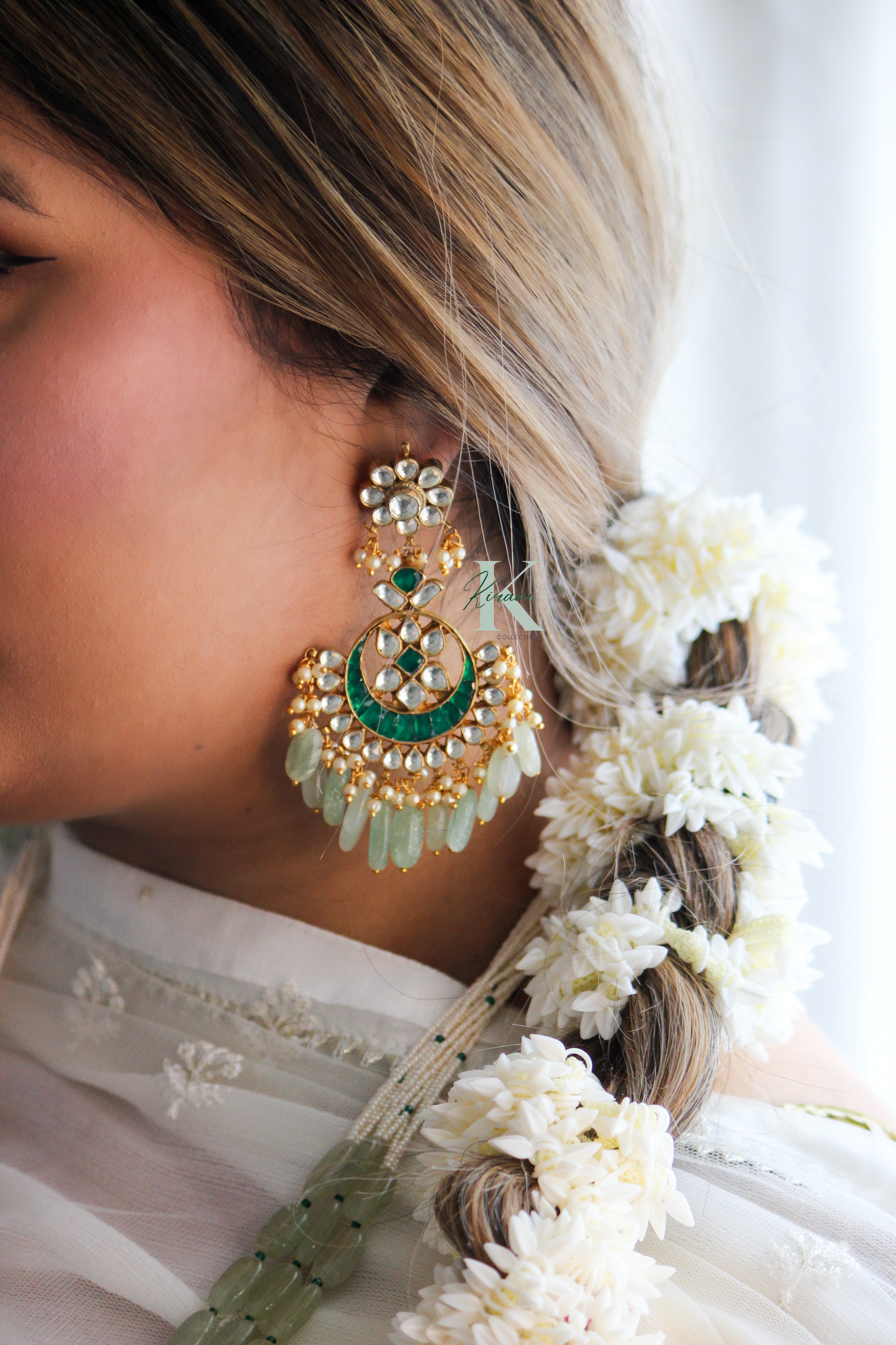 PRIYA - Pachi Kundan Necklace Set