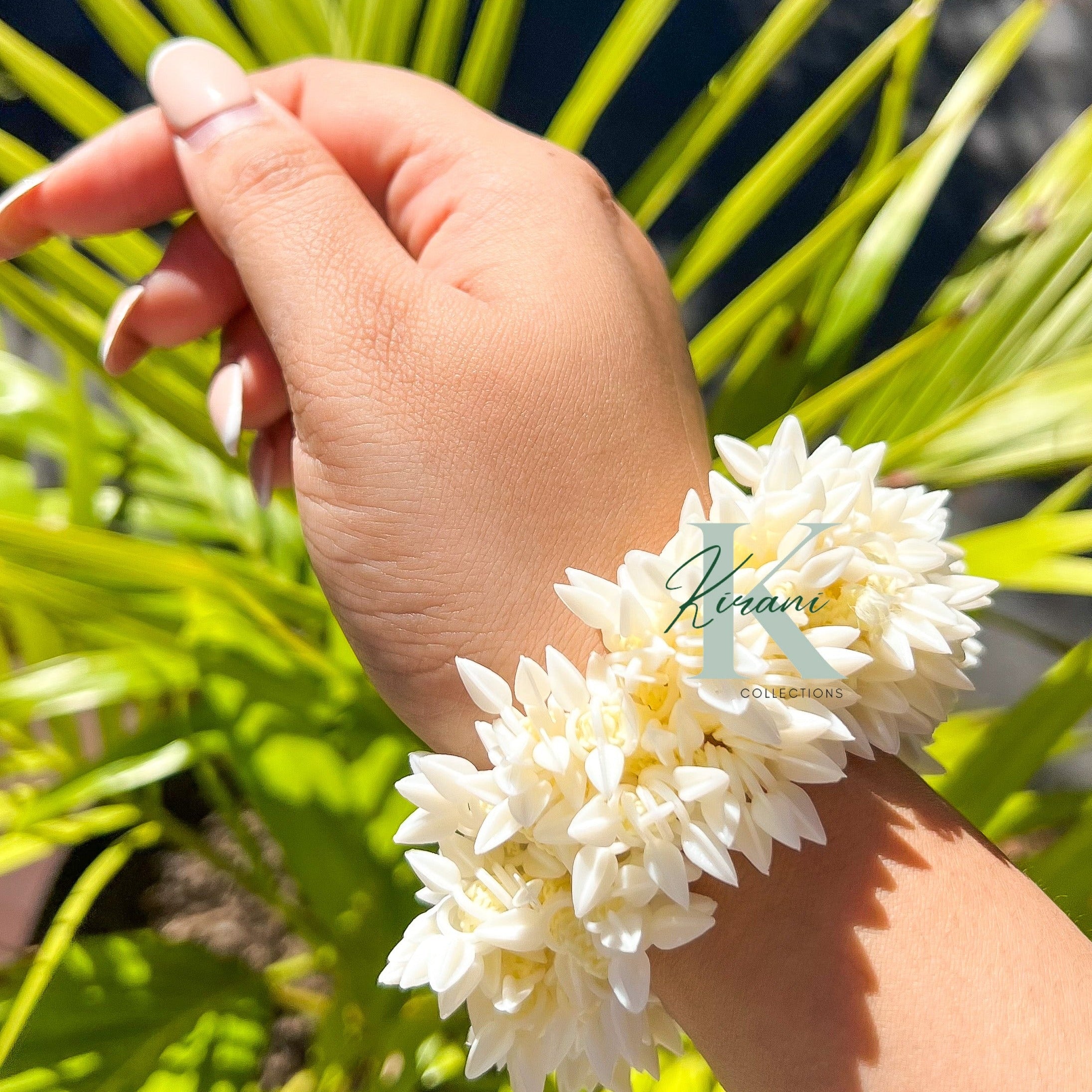 Artificial Jasmine Gajra Hair Scrunchie