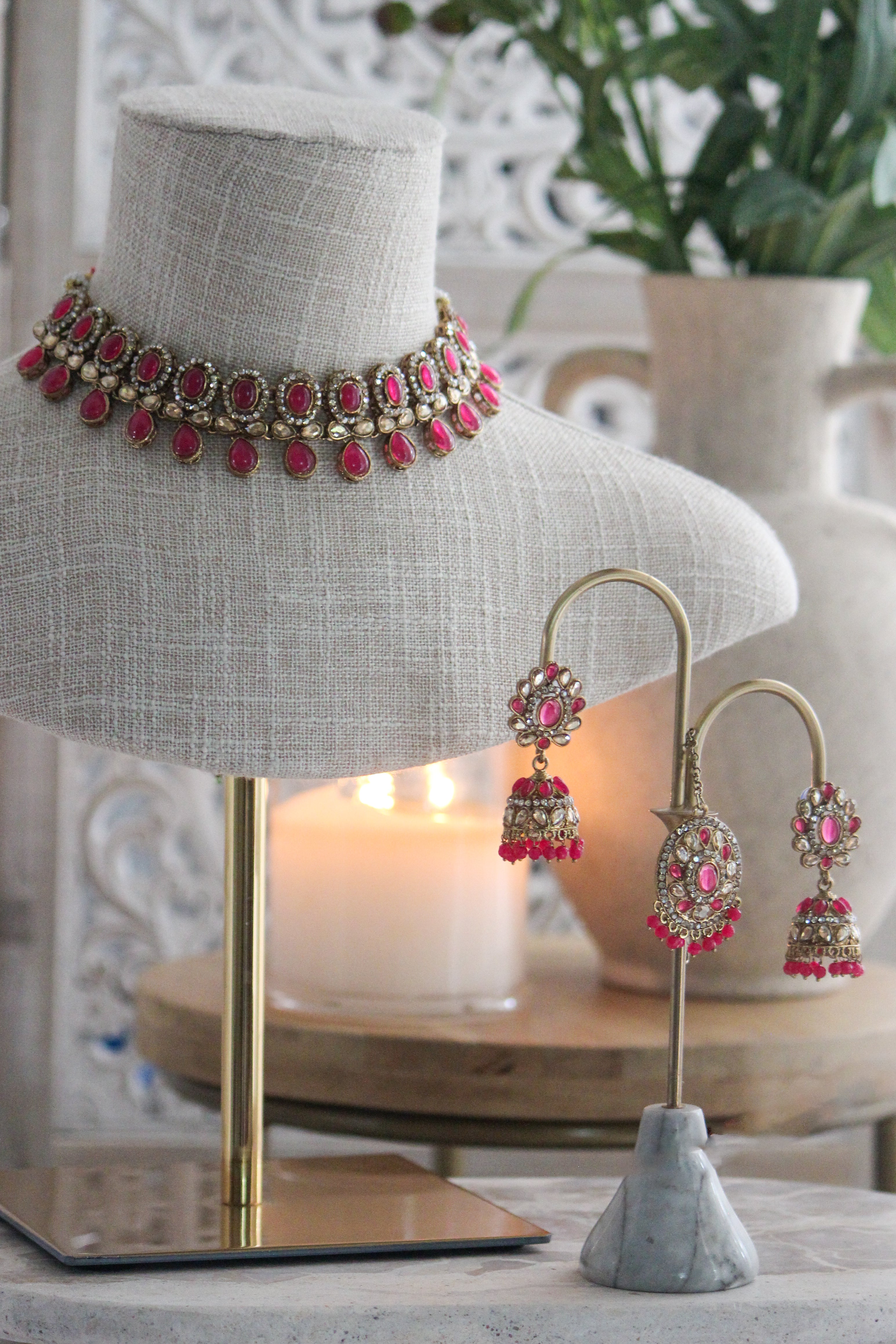 BEATRICE - Red Necklace Set
