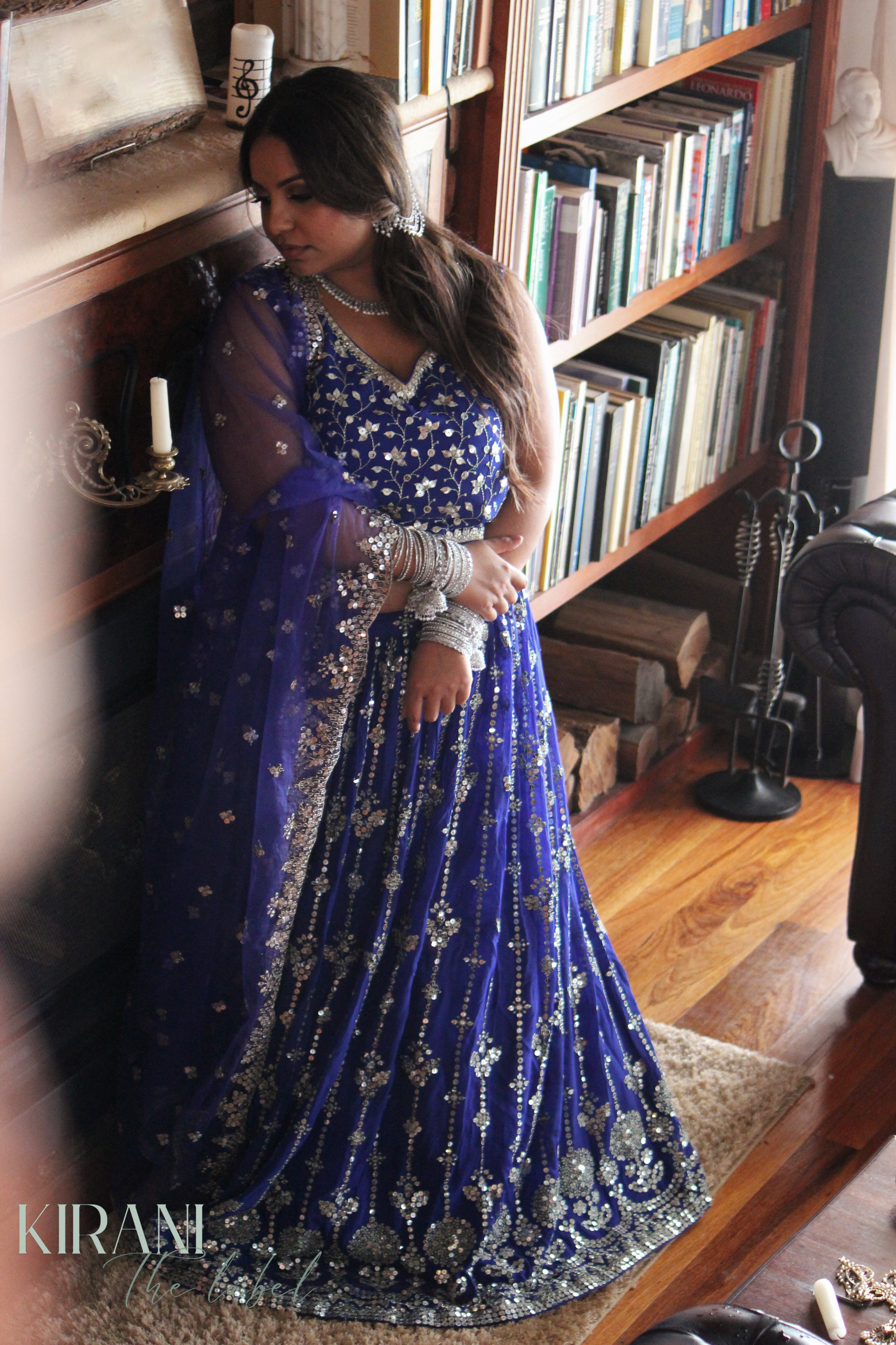 Nandini - Blue Lehenga with embellishments