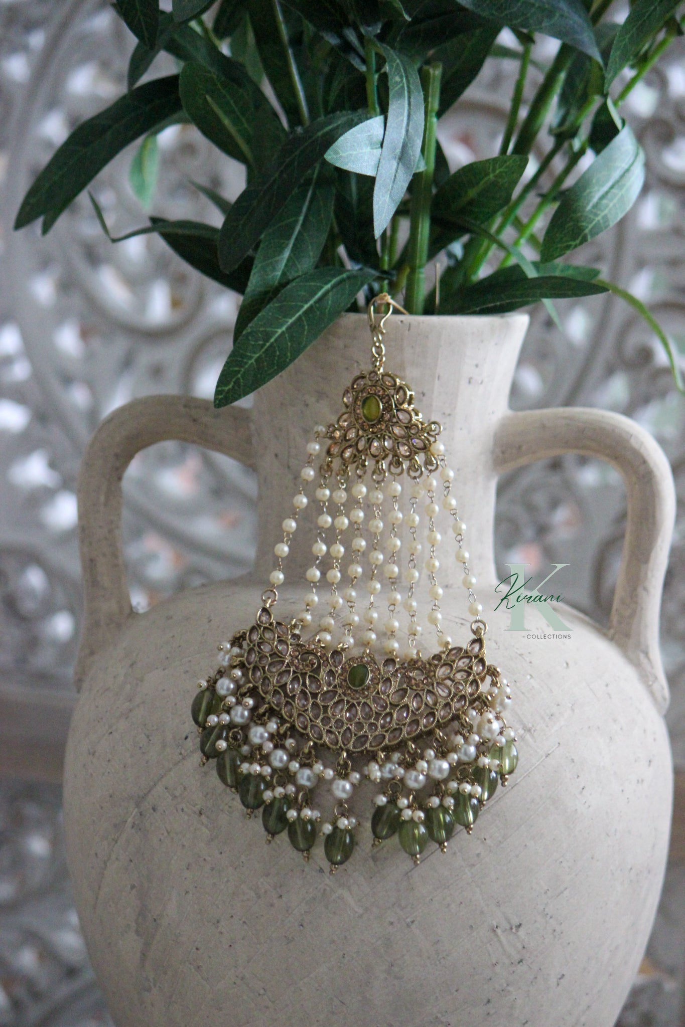 EMERIE - Olive Green Bridal Set
