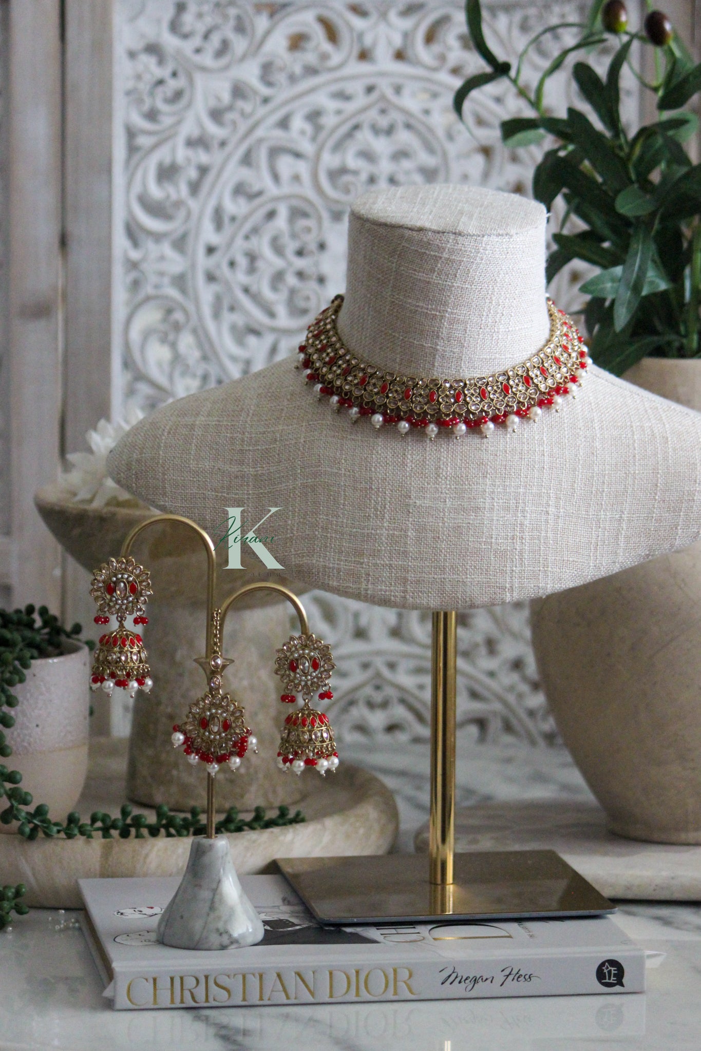 AILANA - Red Necklace Set