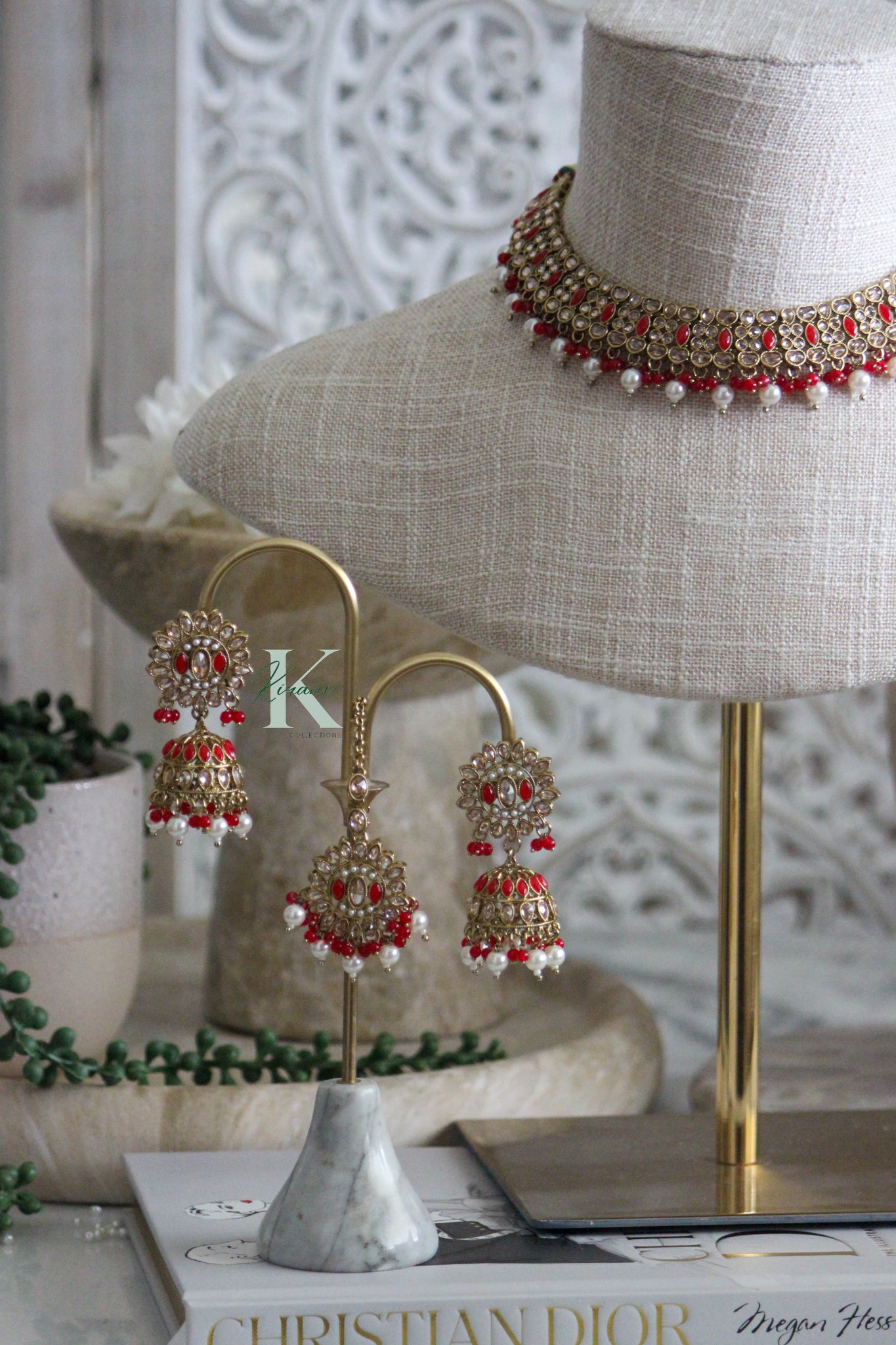 AILANA - Red Necklace Set