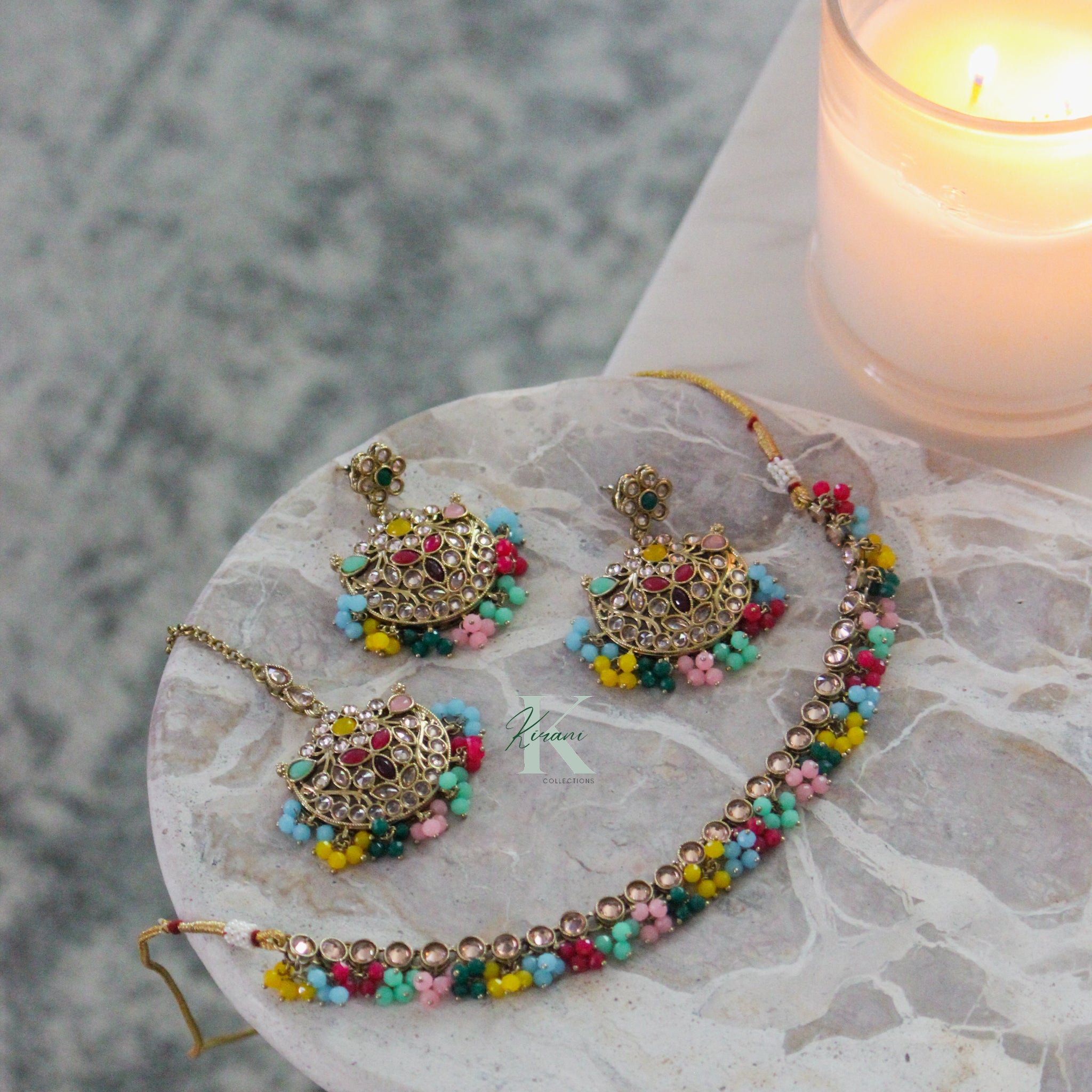 KALINDI - Multicoloured Necklace Set