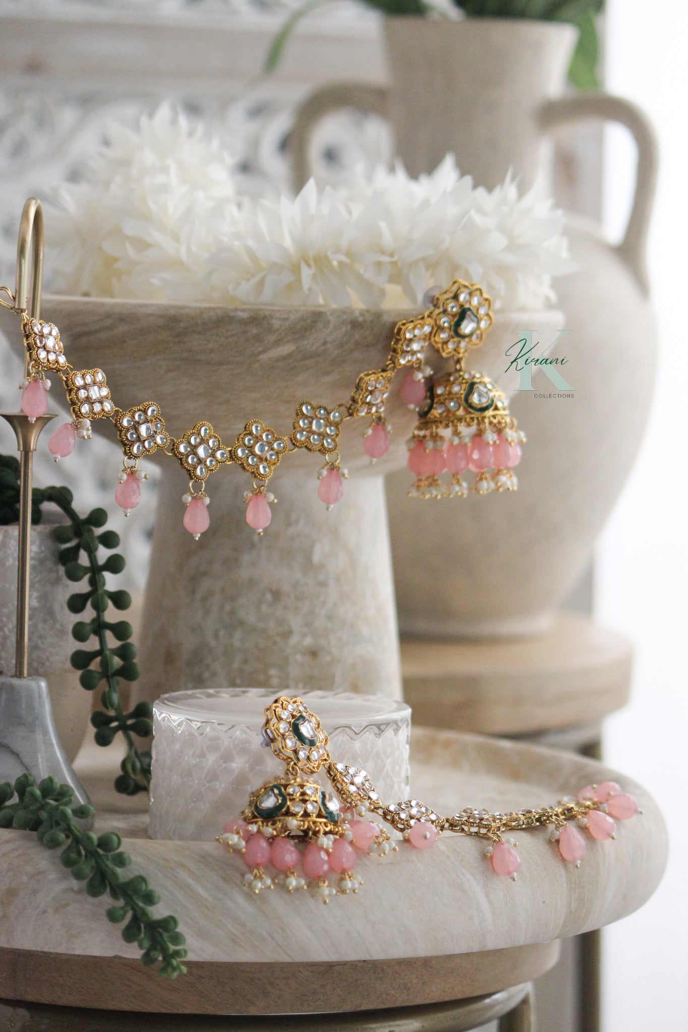 AYLA - Pink Sahare Earrings