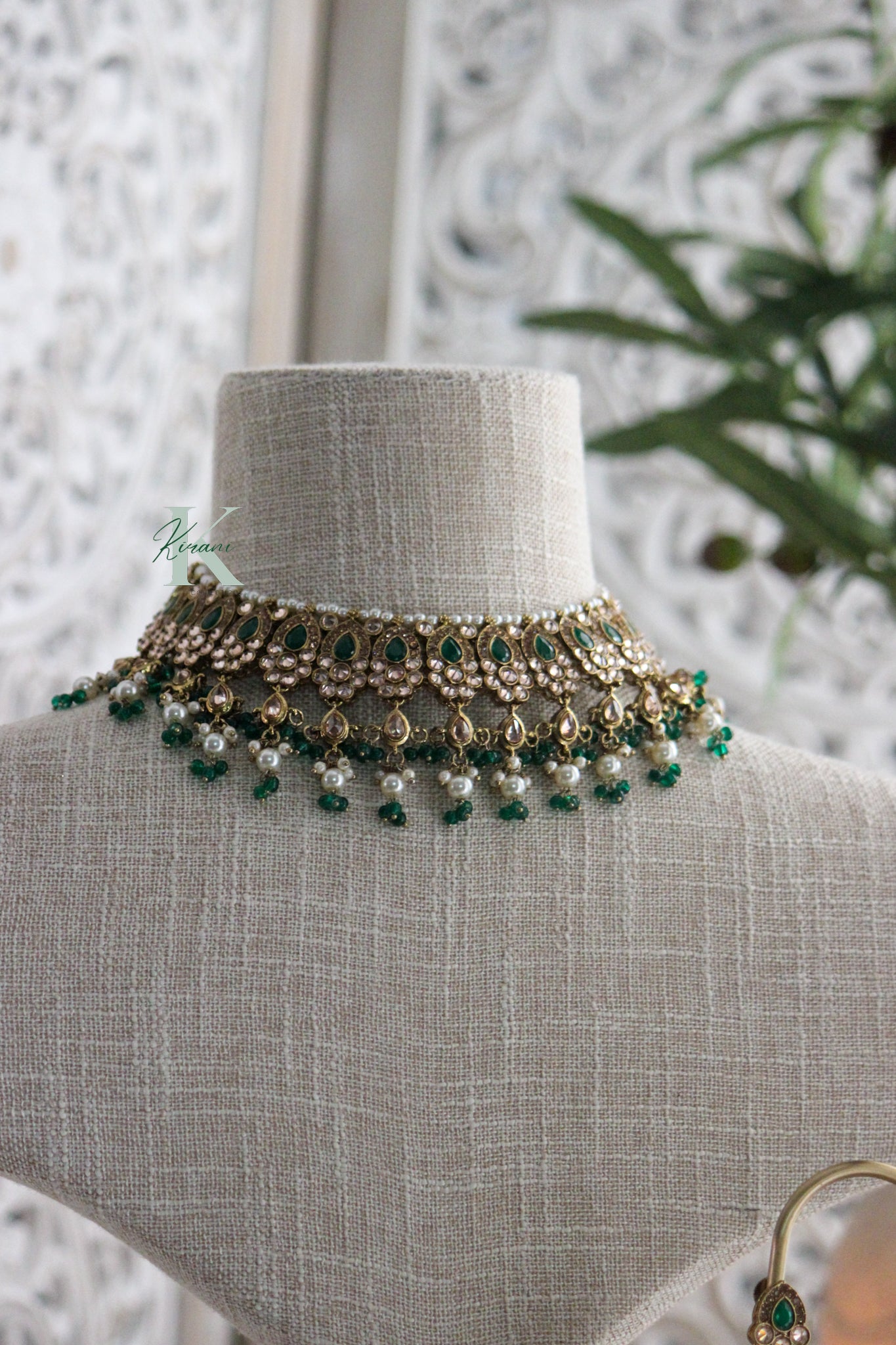 CORDELIA -  Emerald Green Necklace Set