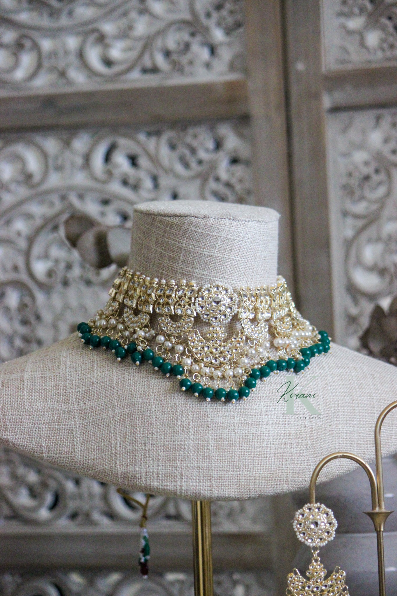 DELIA - Emerald Green Necklace Set