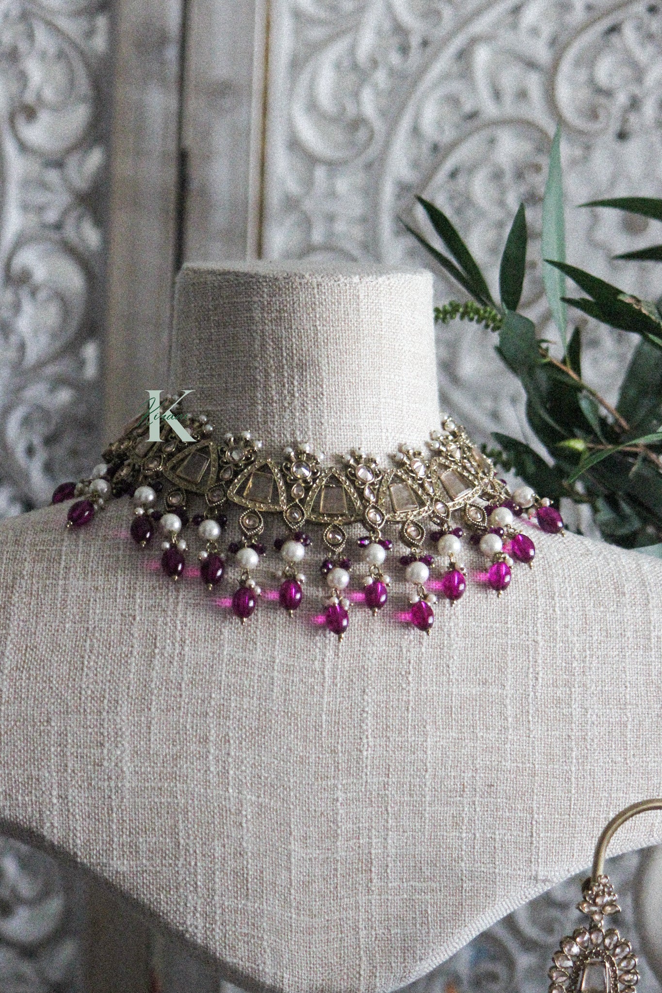 SARAHI -Purple Necklace Set