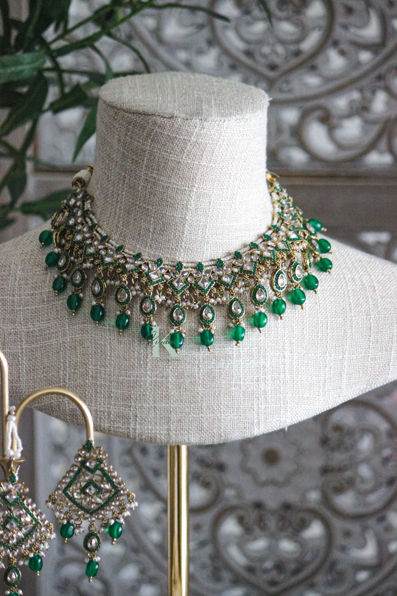 JESSLENE Green Necklace Set