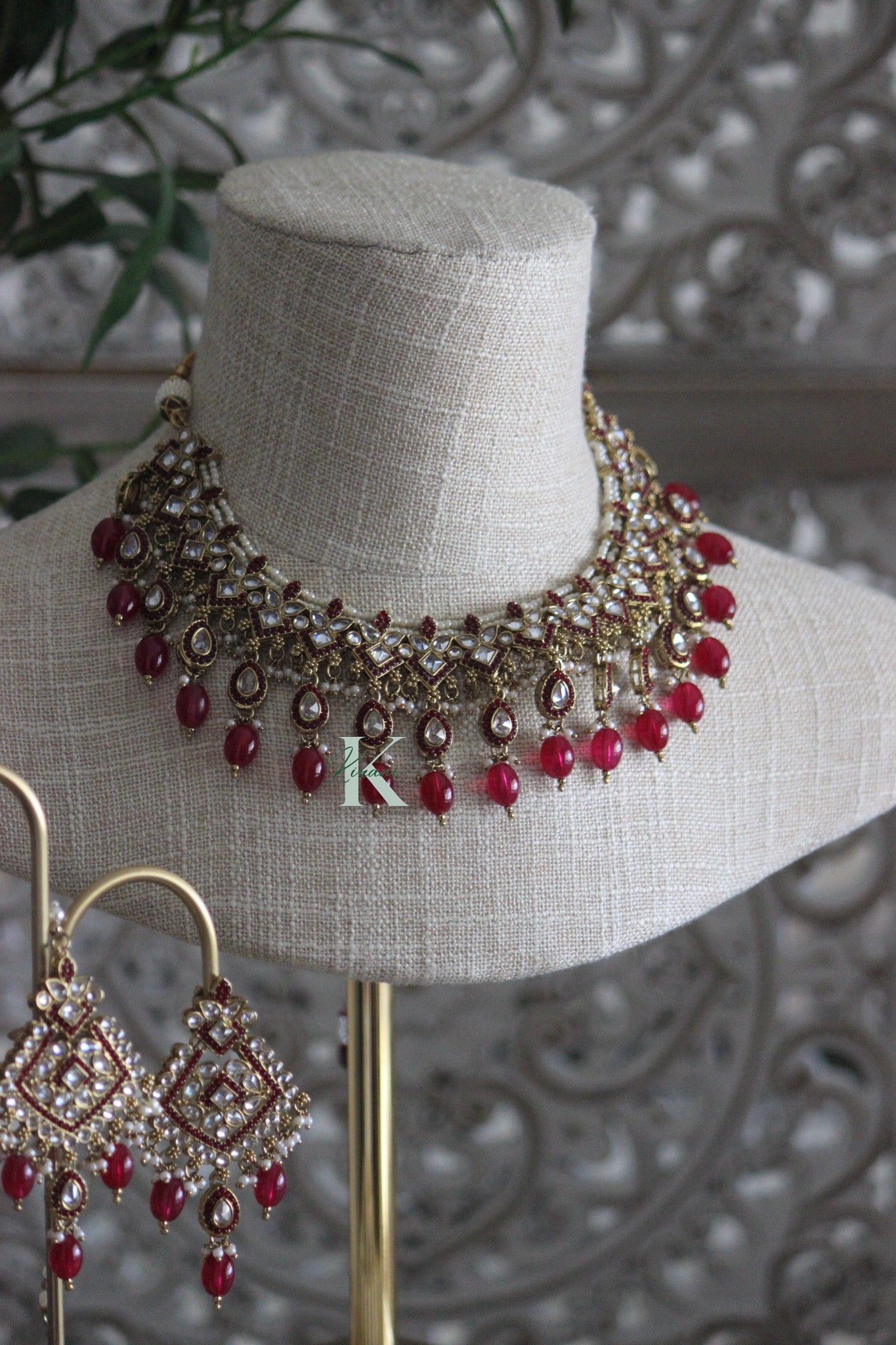 JESSLENE Red Necklace Set