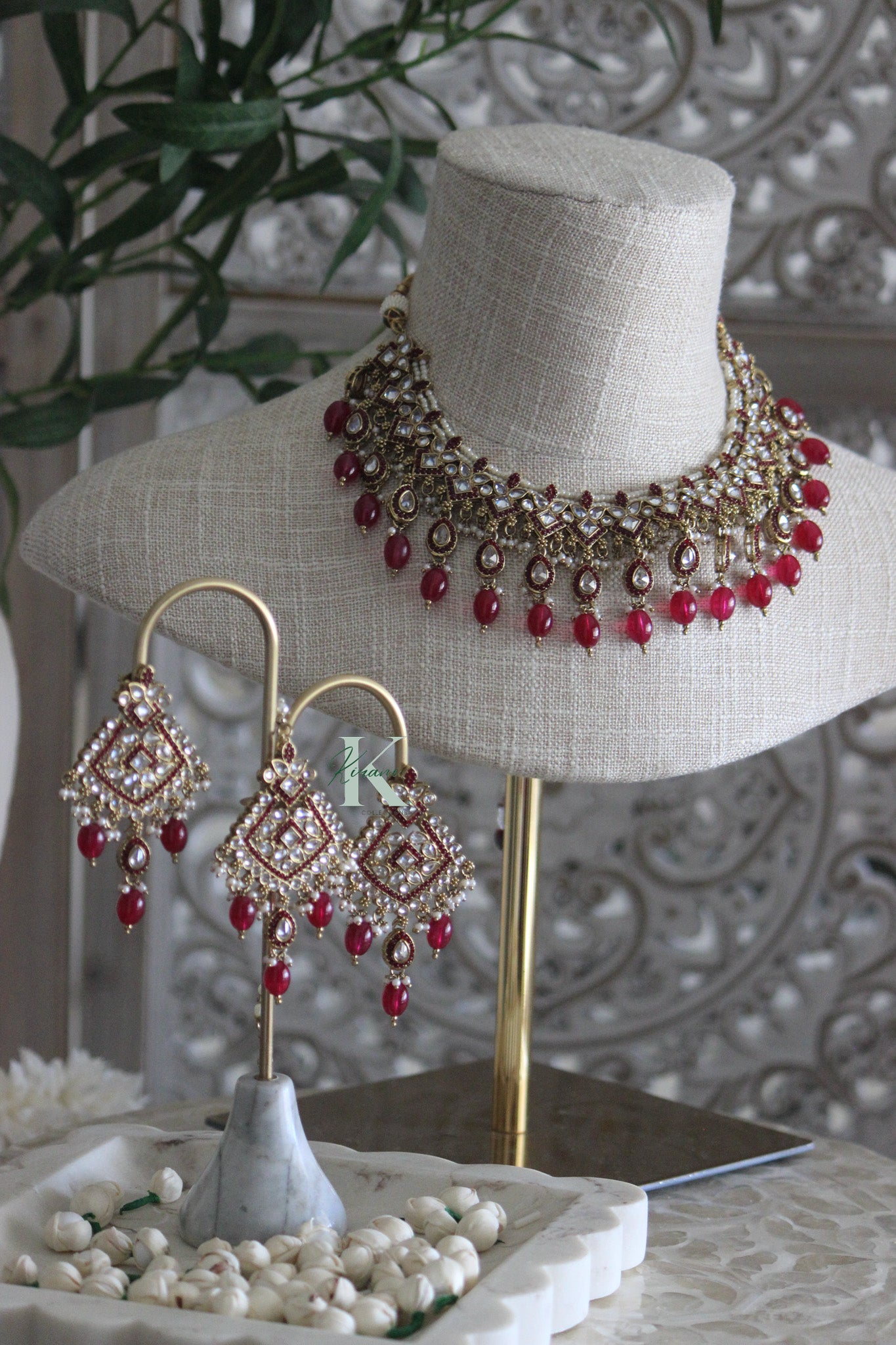 JESSLENE Red Necklace Set