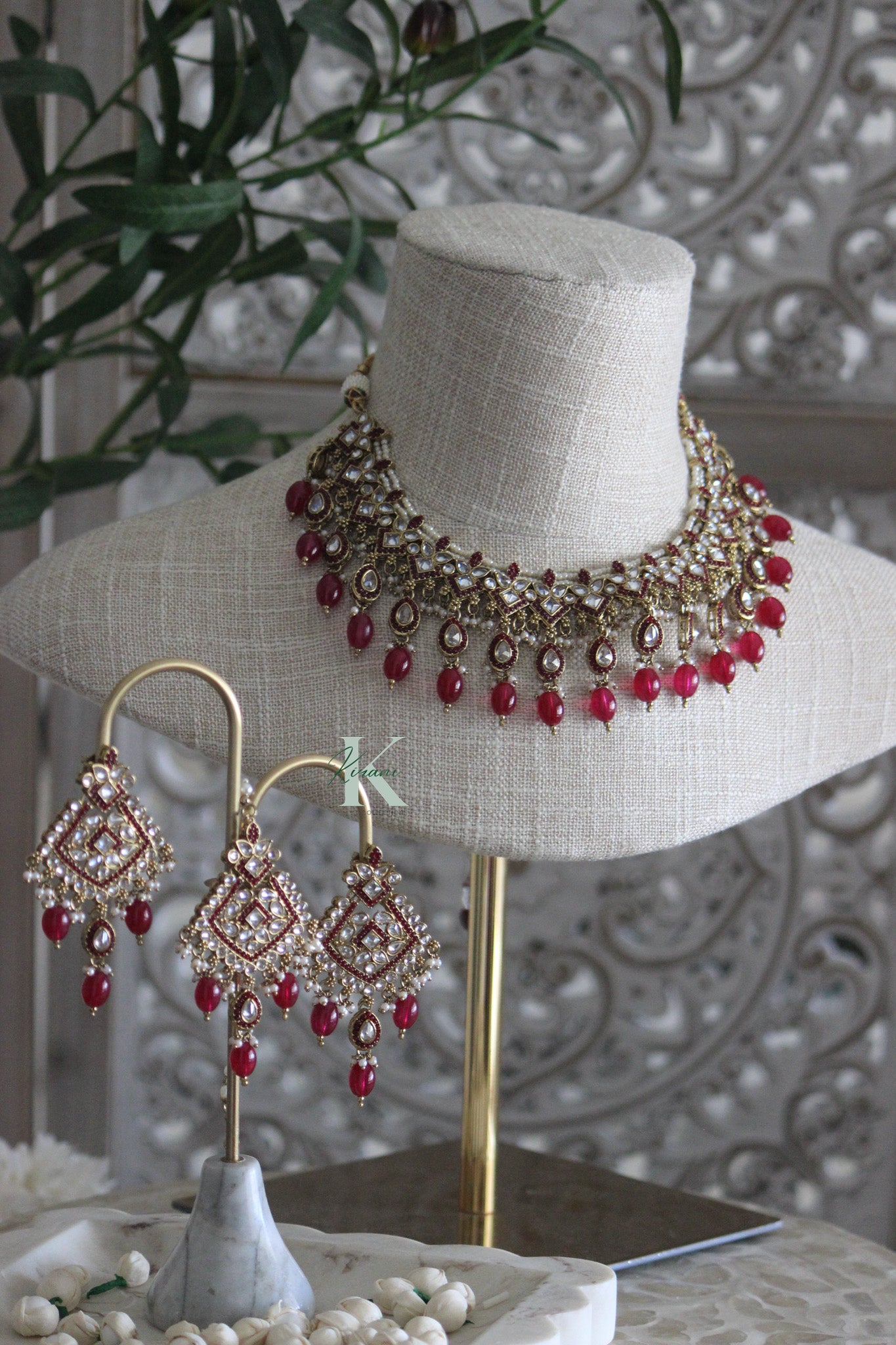 JESSLENE Red Necklace Set