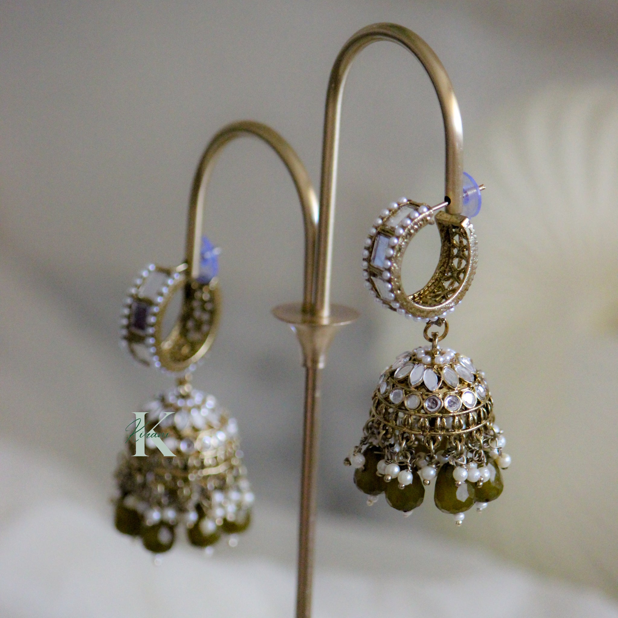 ADITI - Mirror Jhumki Earrings