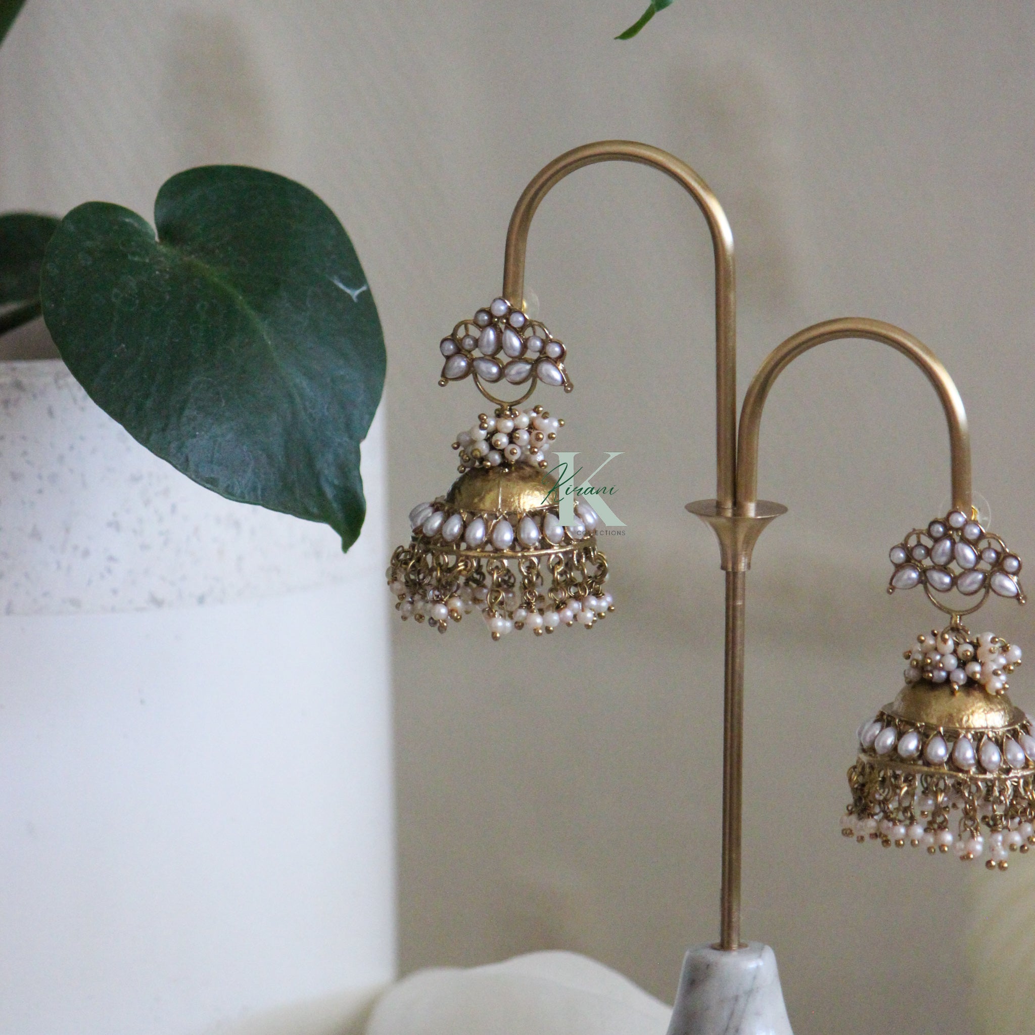 MONA - Gold Jhumki Earrings