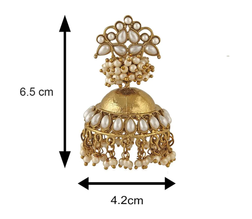 MONA - Gold Jhumki Earrings