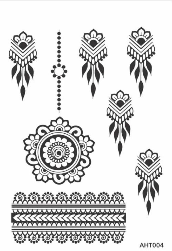 Henna/Mehndi Tattoo - Design 4