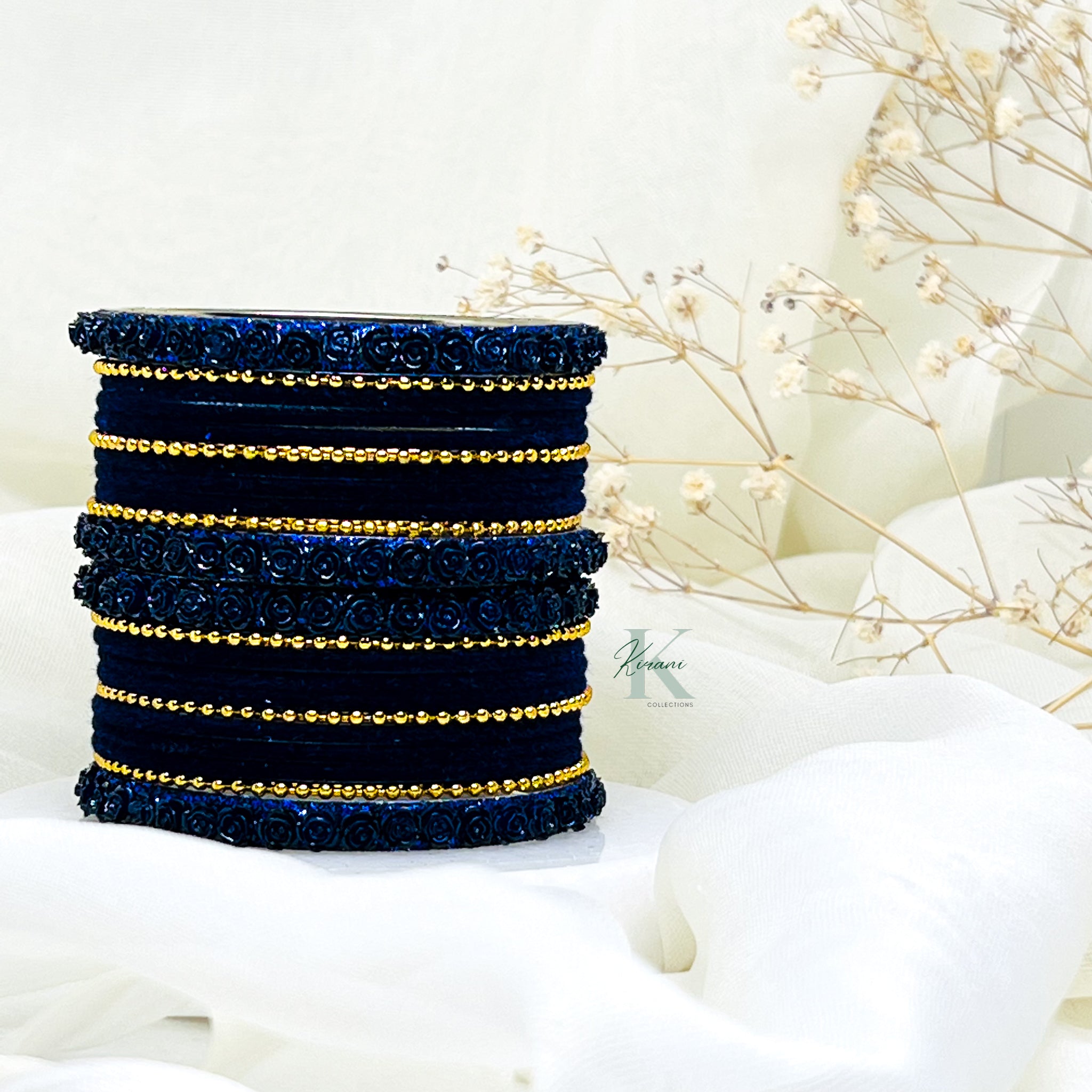 JASMINE - (Velvet & Floral Bangles)