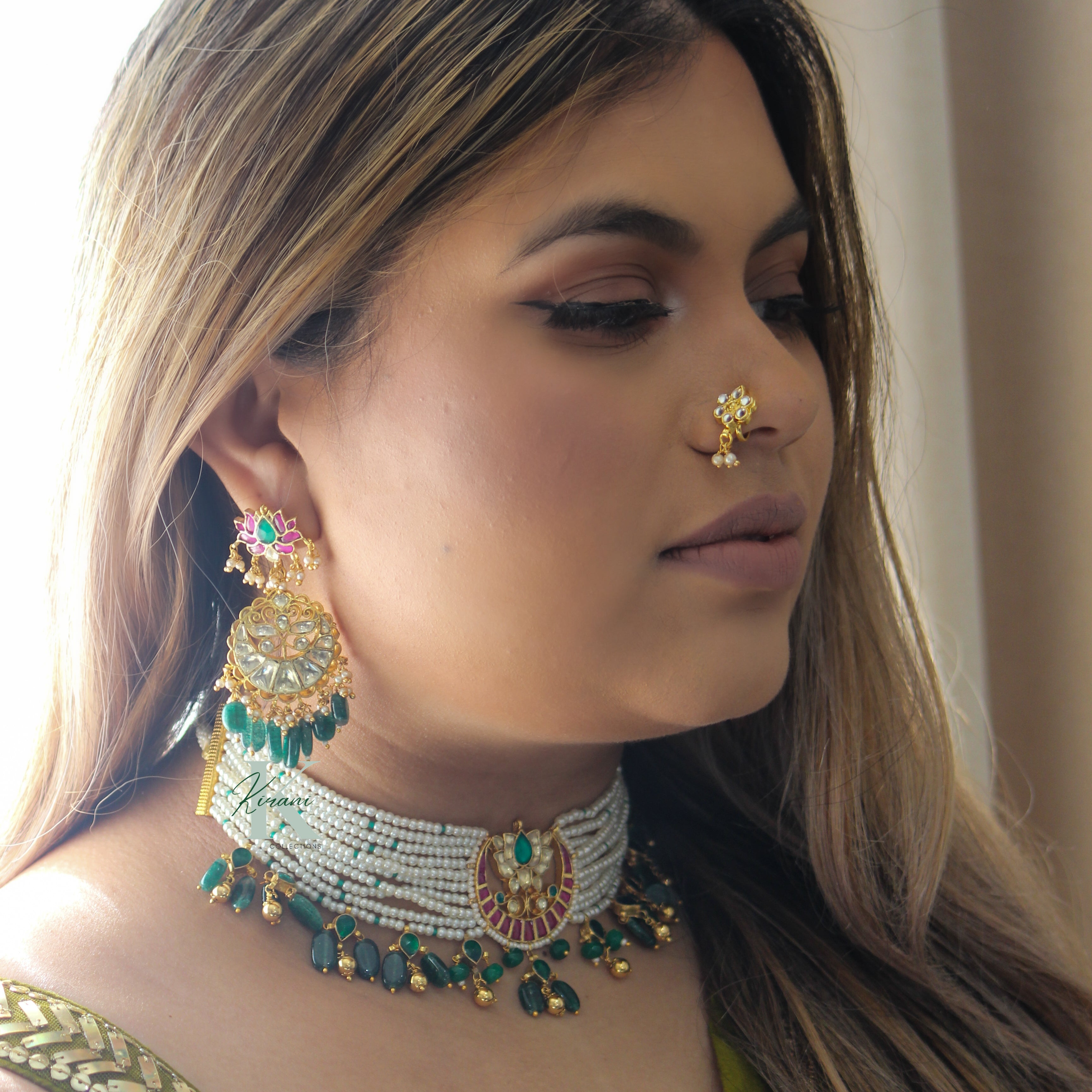 SANIYA - Pachi Kundan Necklace Set