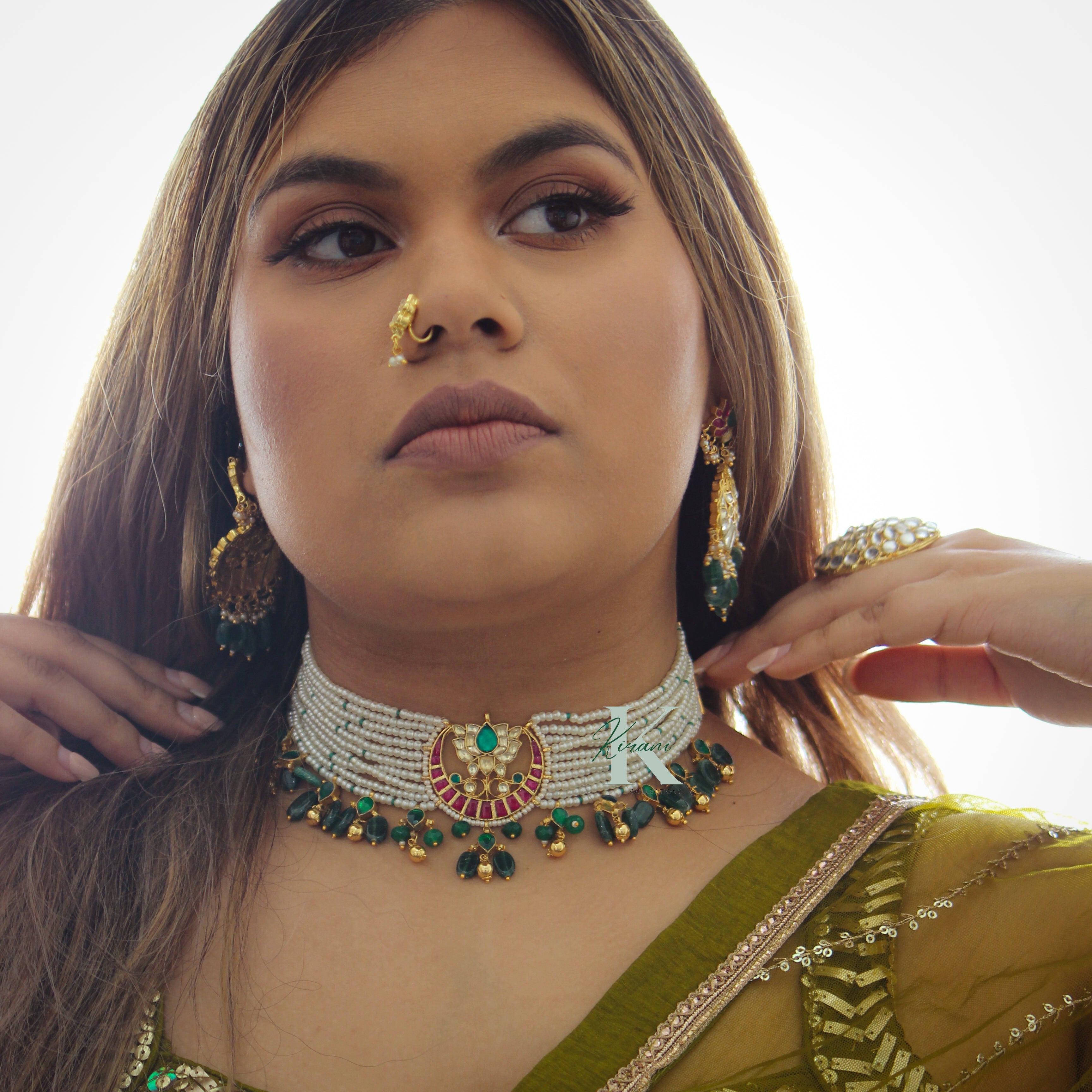 SANIYA - Pachi Kundan Necklace Set